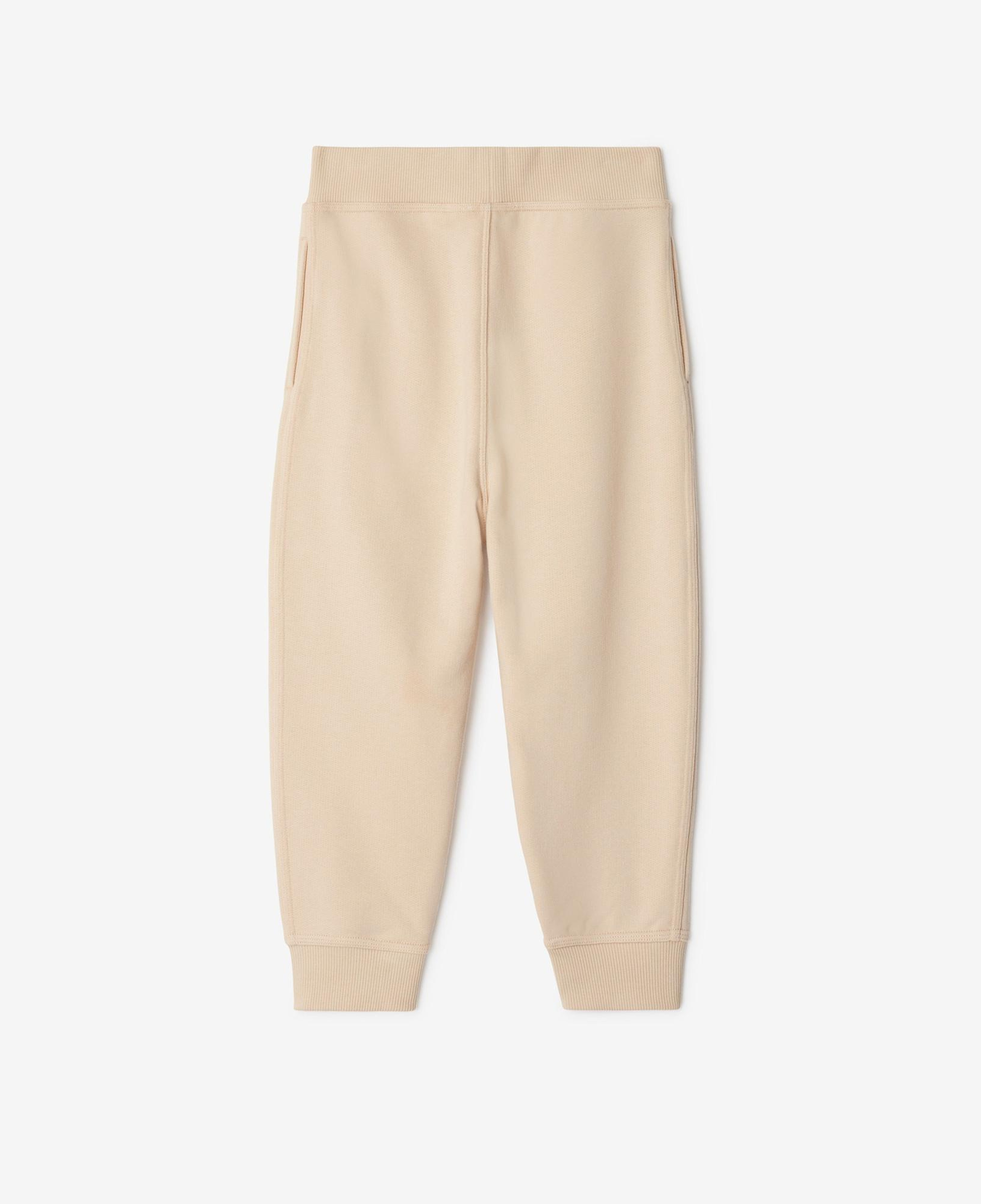 Burberry Jackson Label Cotton Jogging Çocuk Krem Eşofman Altı