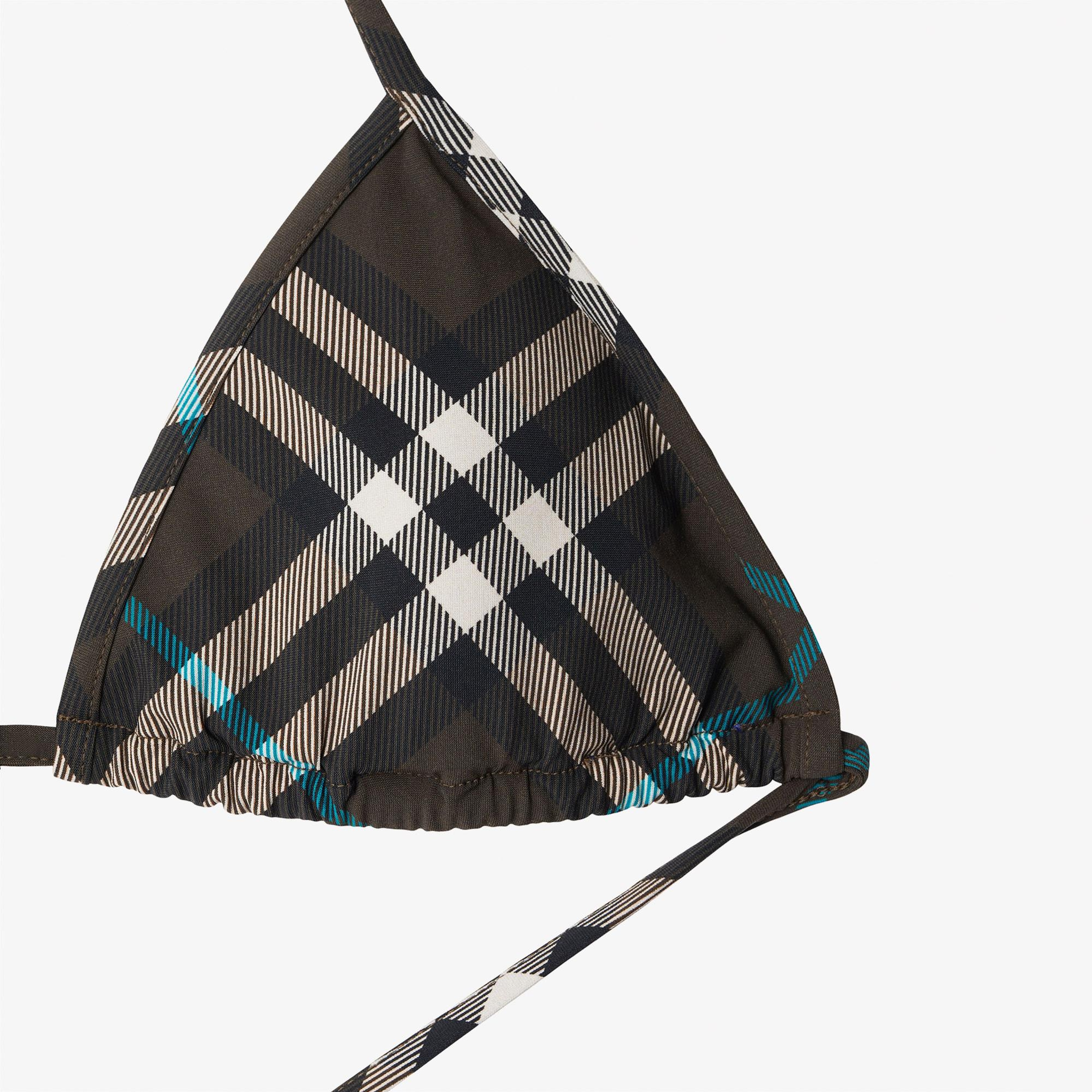 Burberry Check Kadın Siyah Bikini Üstü