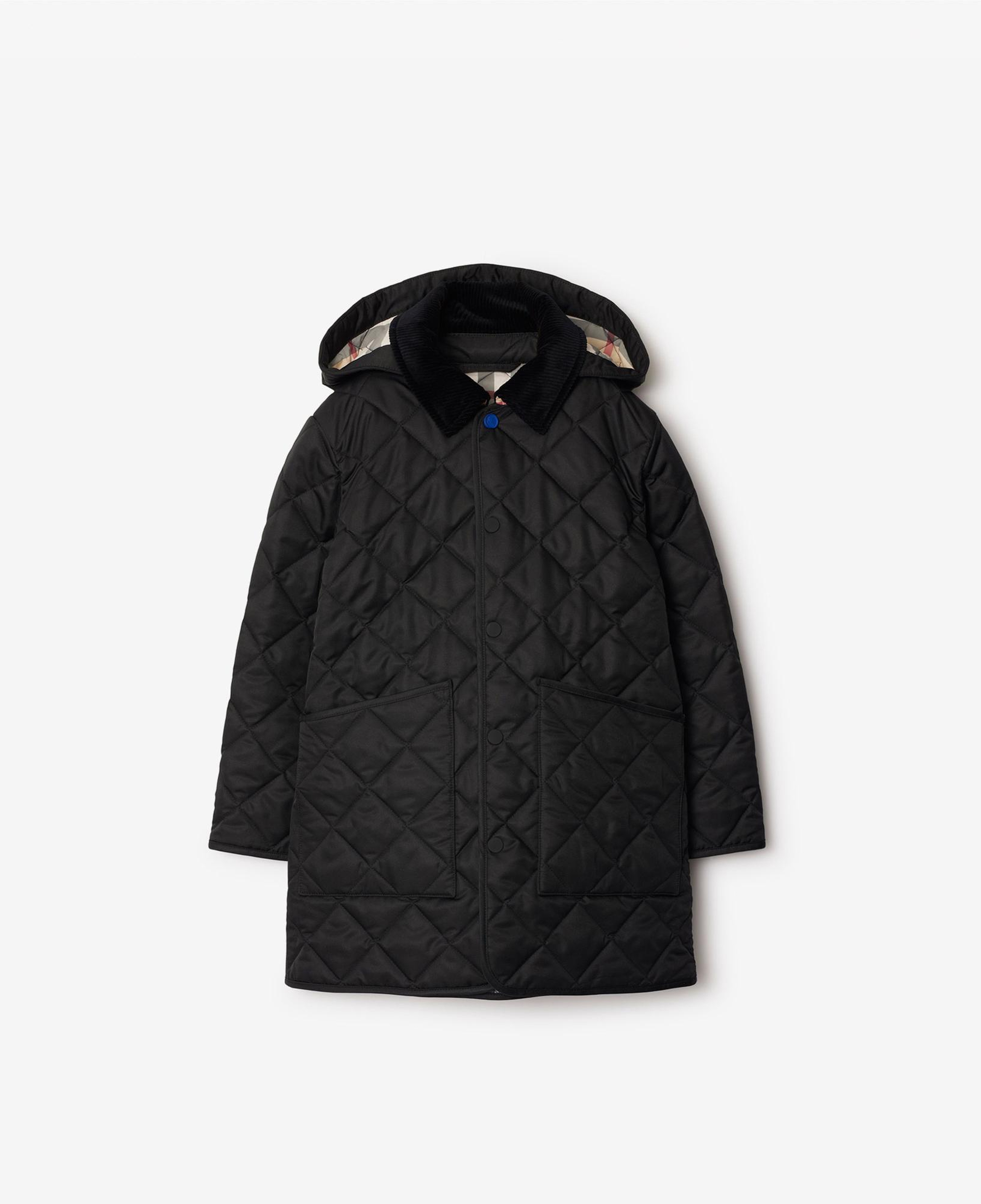 Burberry Rowan Quilted Çocuk Siyah Mont