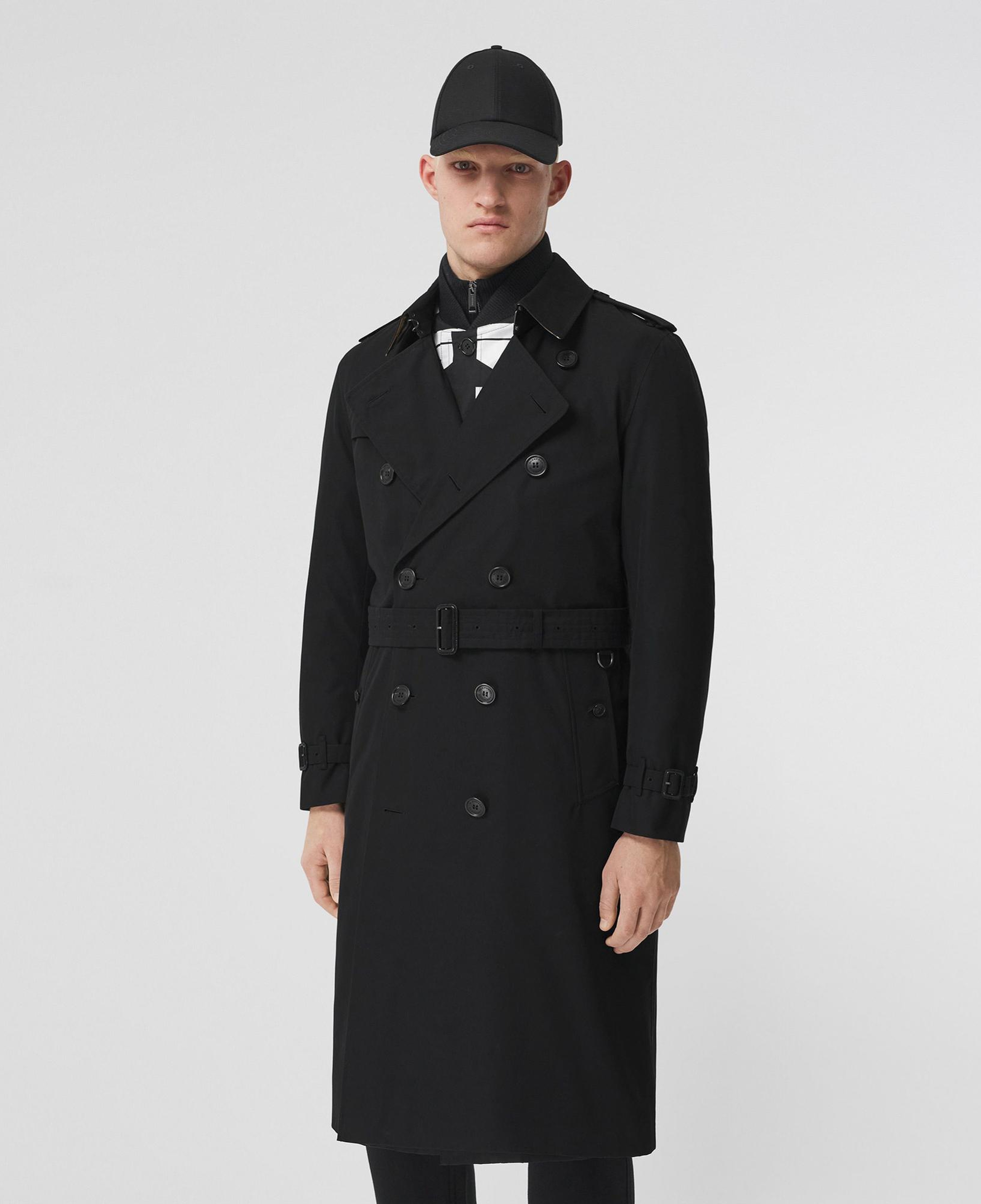 Burberry The Long Kensington Heritage Erkek Siyah Trençkot