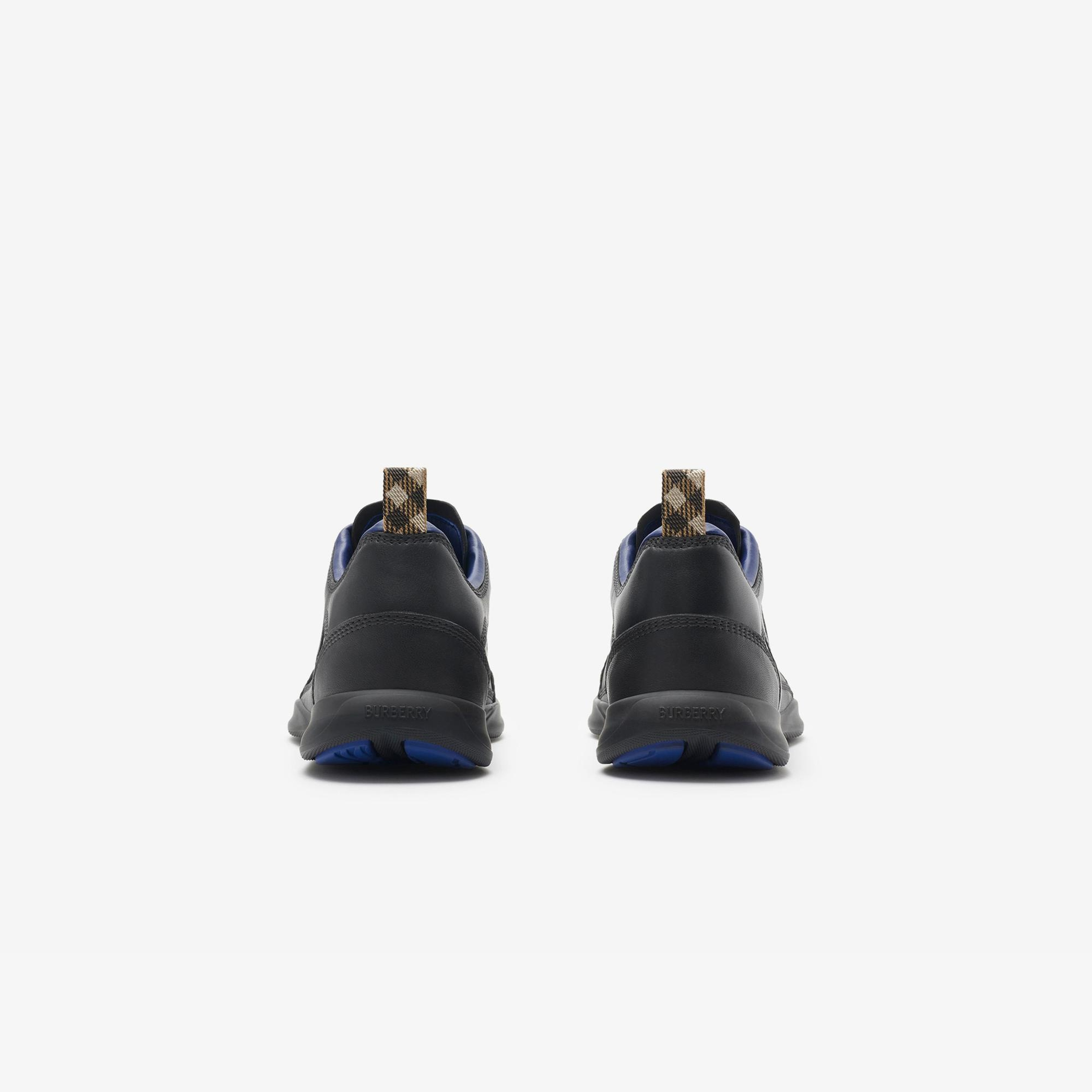 Burberry Matrix Leather Matrix Erkek Siyah Sneaker