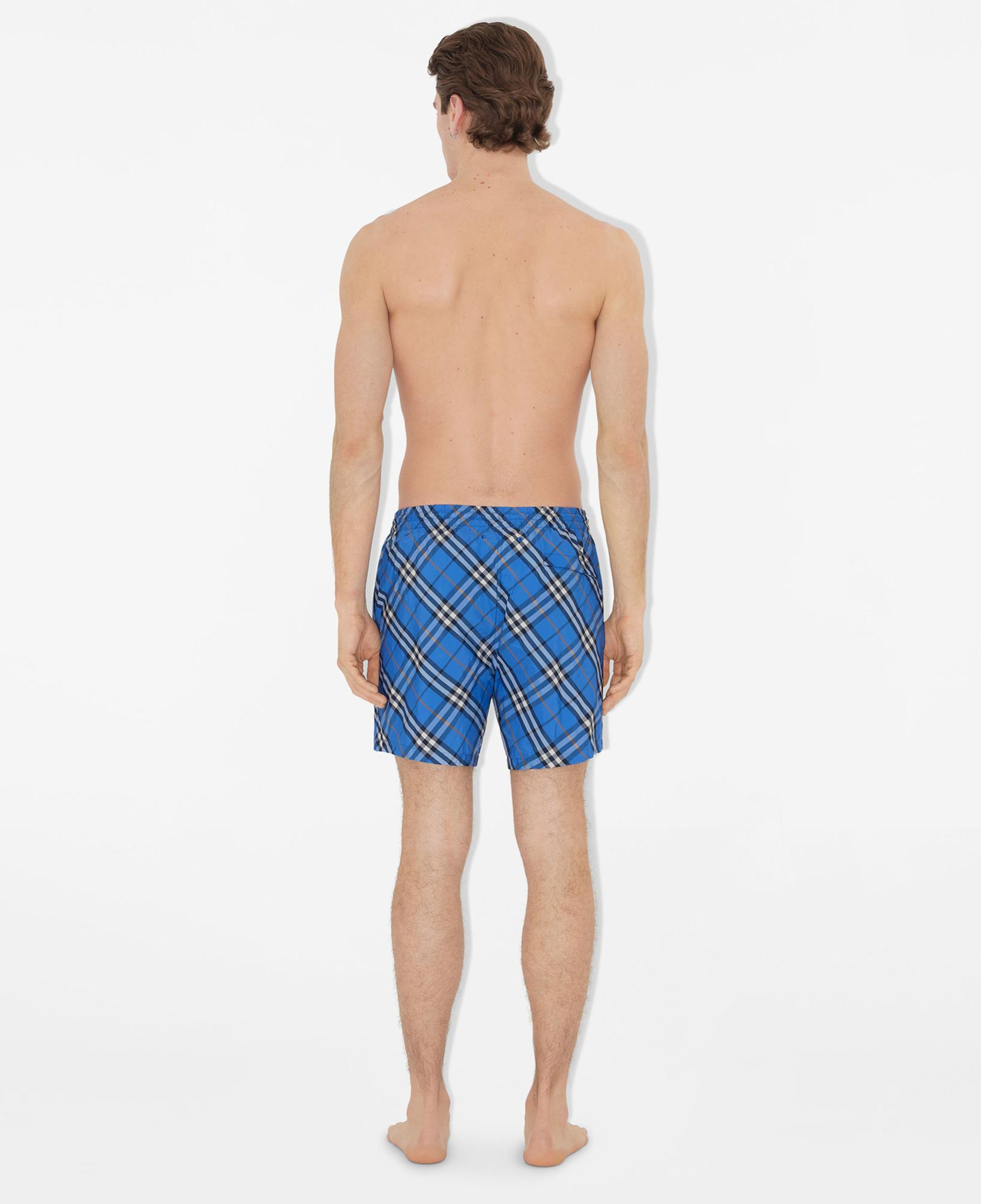 Burberry Check Erkek Mavi Deniz Şortu