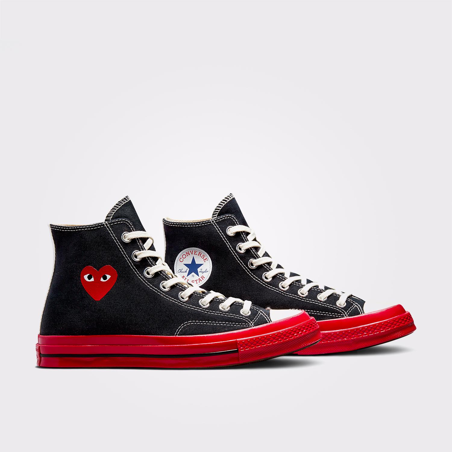 Converse X Comme Des Garçons Play Chuck 70 Unisex Siyah Sneaker