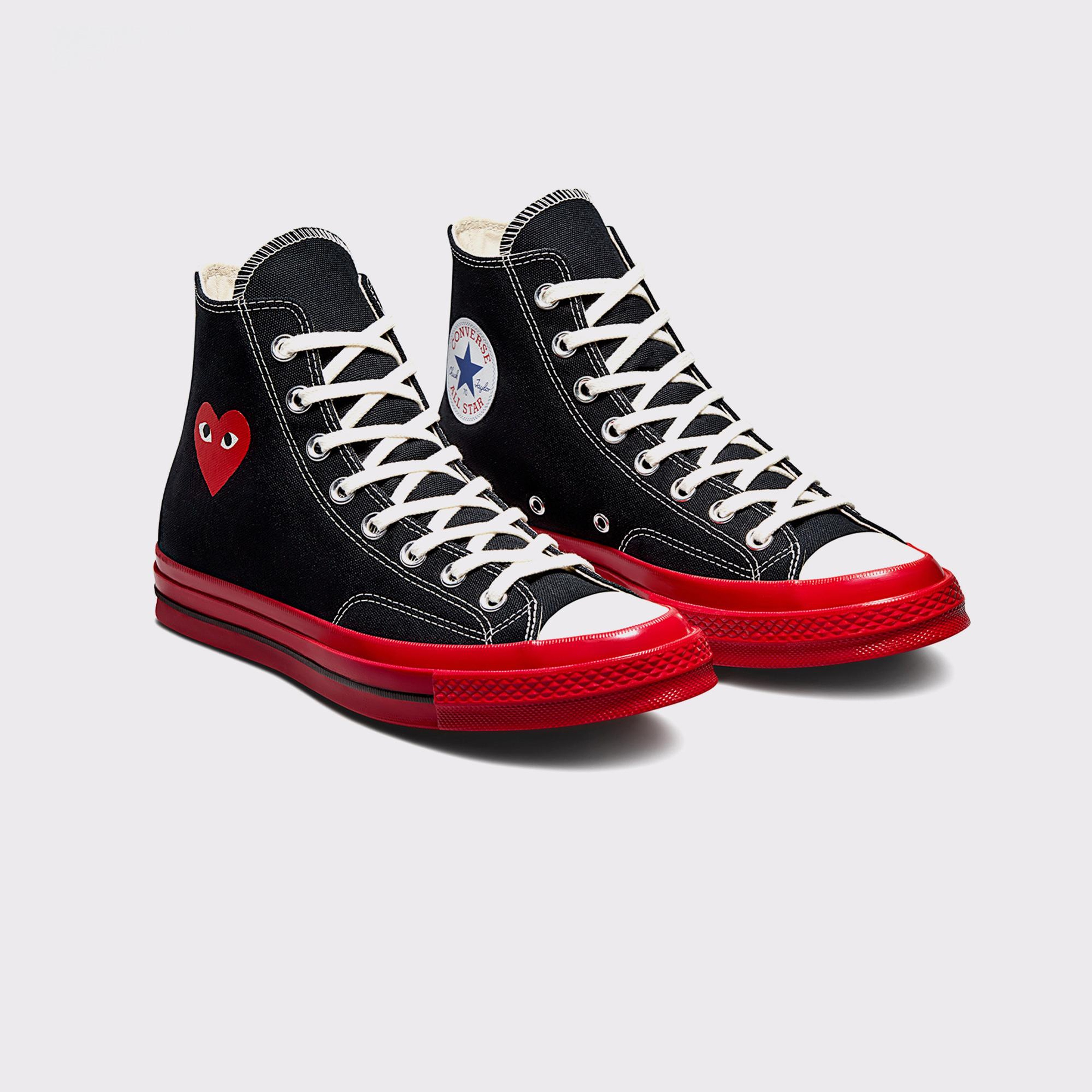 Converse X Comme Des Garçons Play Chuck 70 Unisex Siyah Sneaker