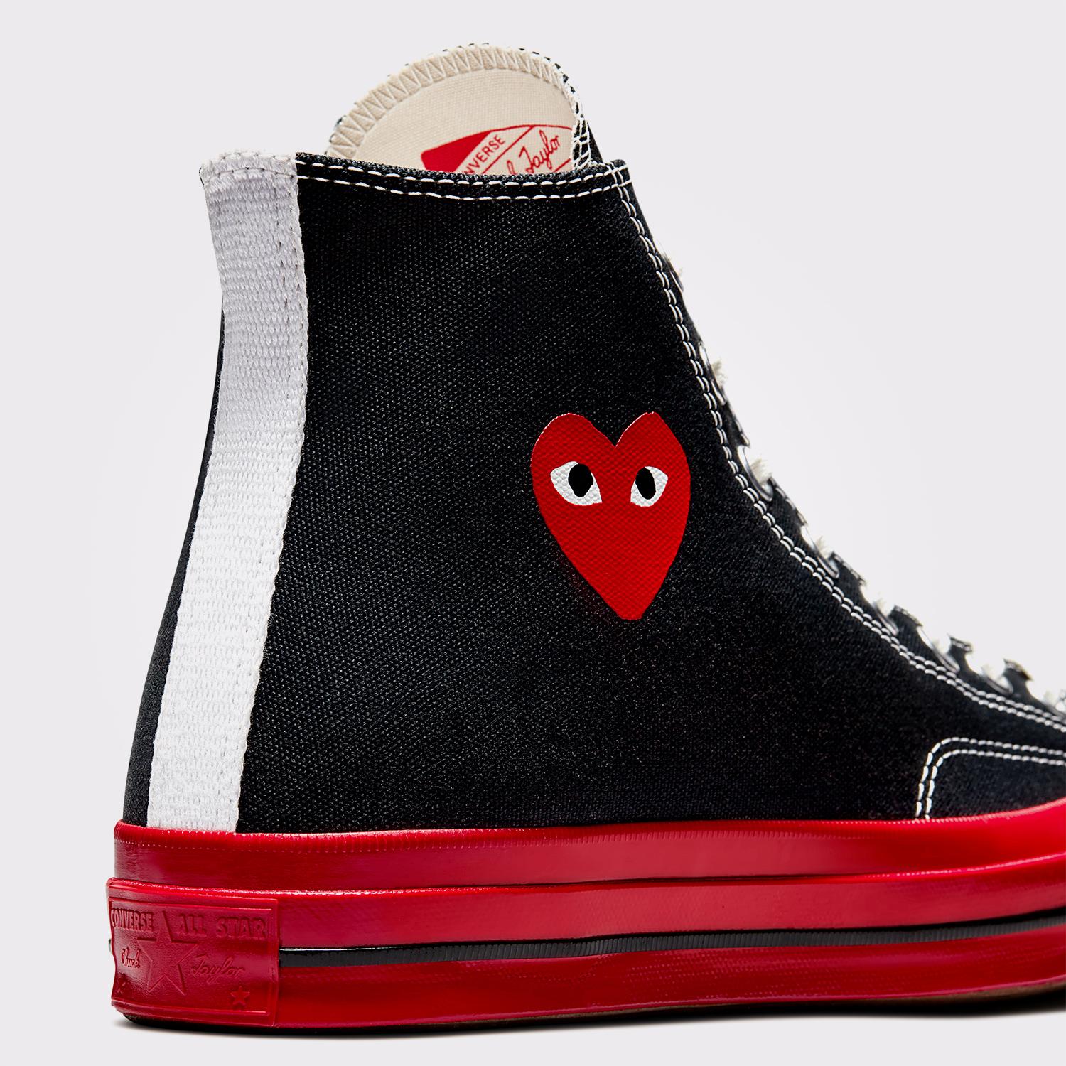 Converse X Comme Des Garçons Play Chuck 70 Unisex Siyah Sneaker