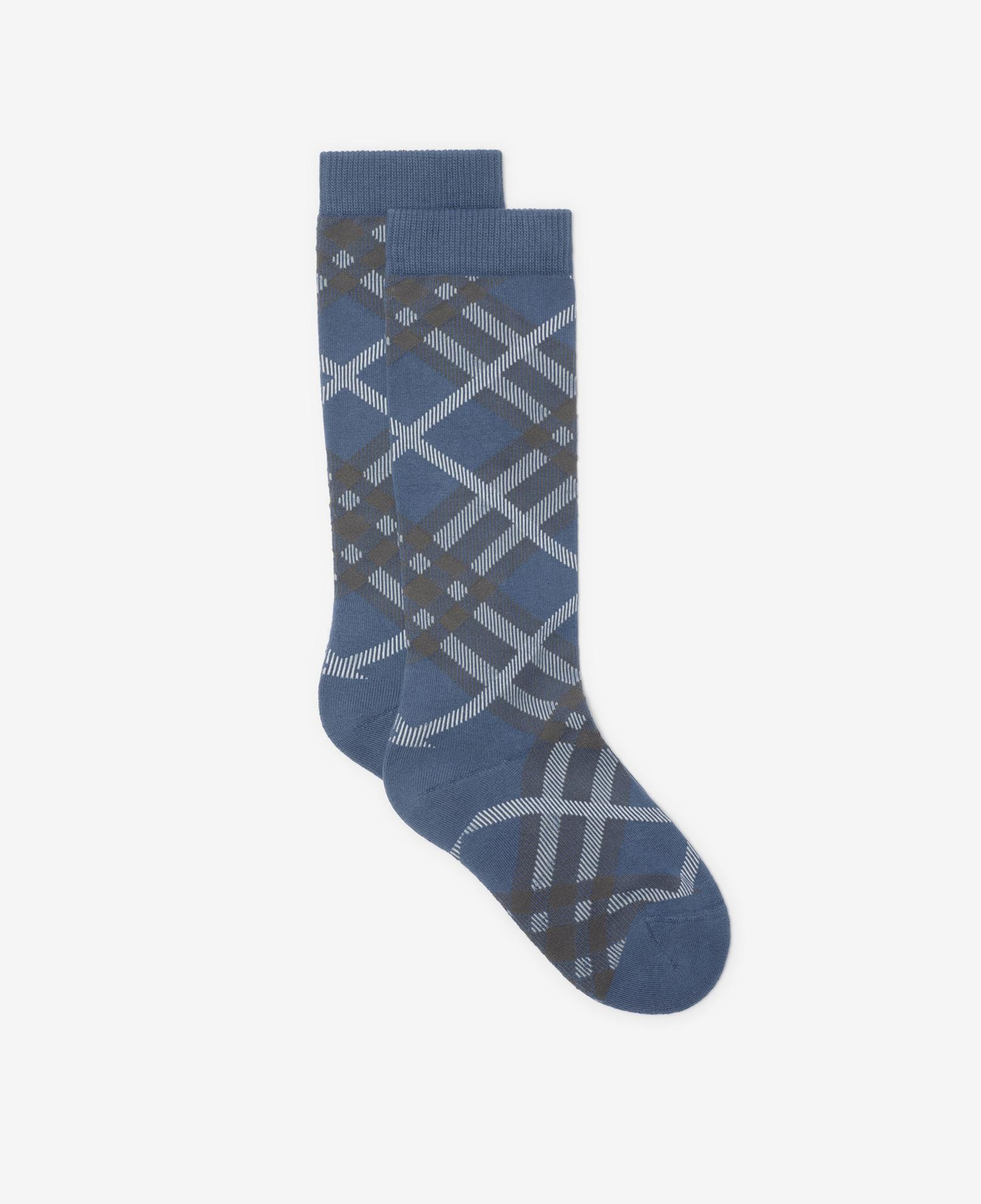 Burberry Seasonal Cotton Blend Kadın Mavi Çorap