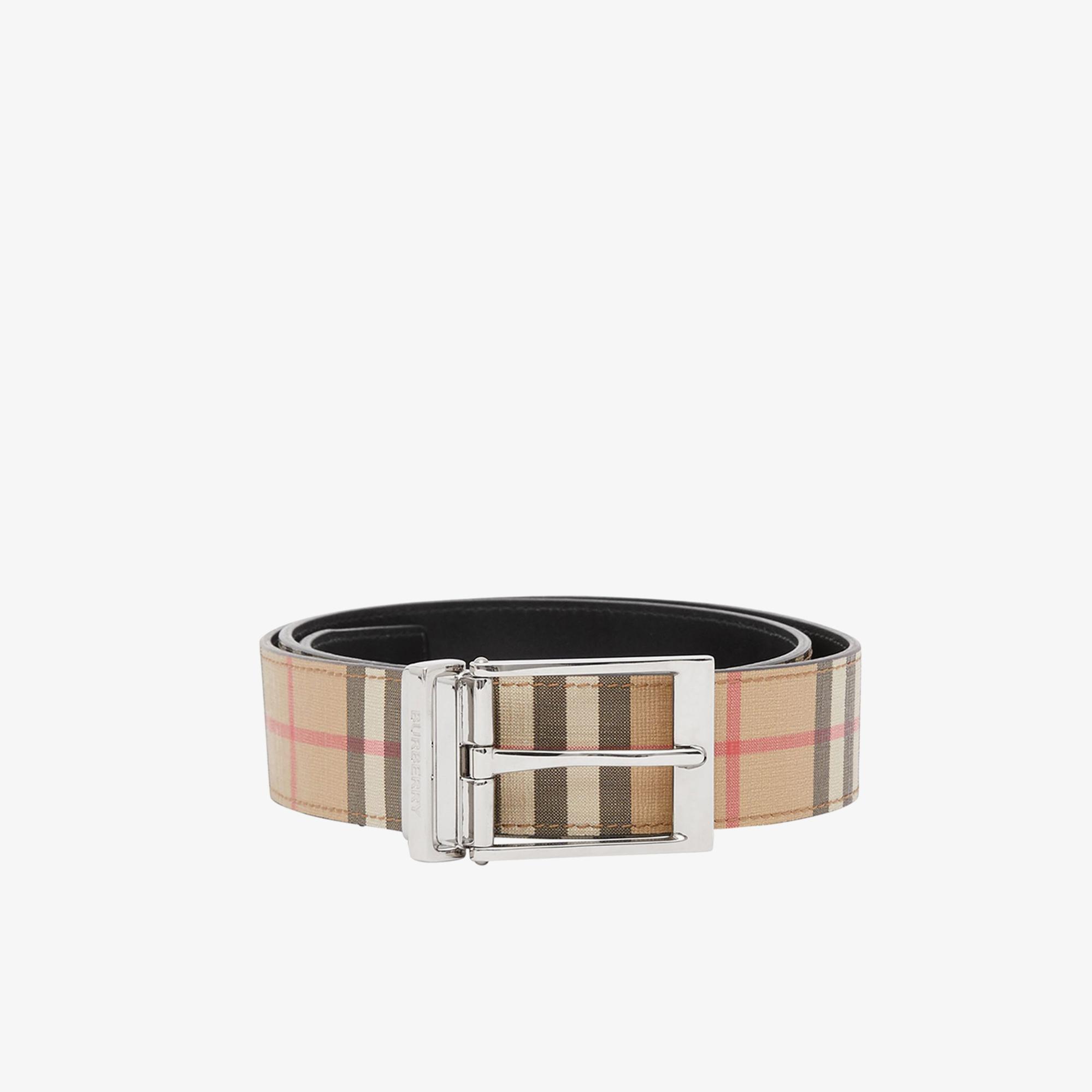 Burberry Louis35 And Leather Reversible Erkek Bej Kemer