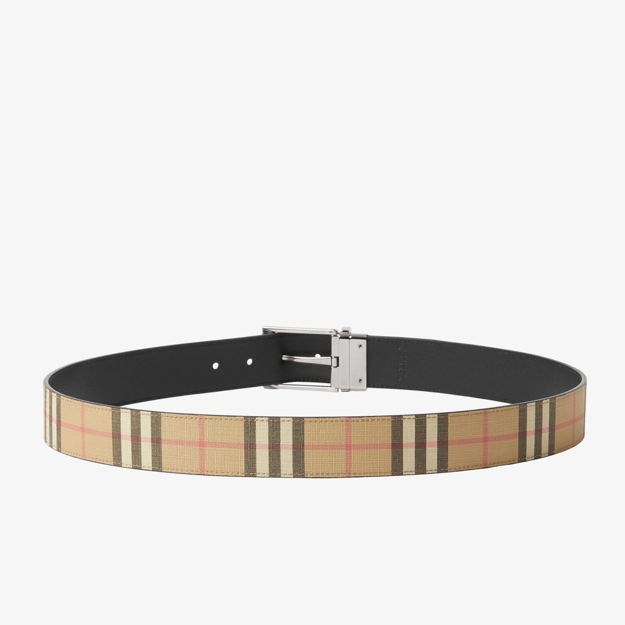 Burberry Louis35 And Leather Reversible Erkek Bej Kemer