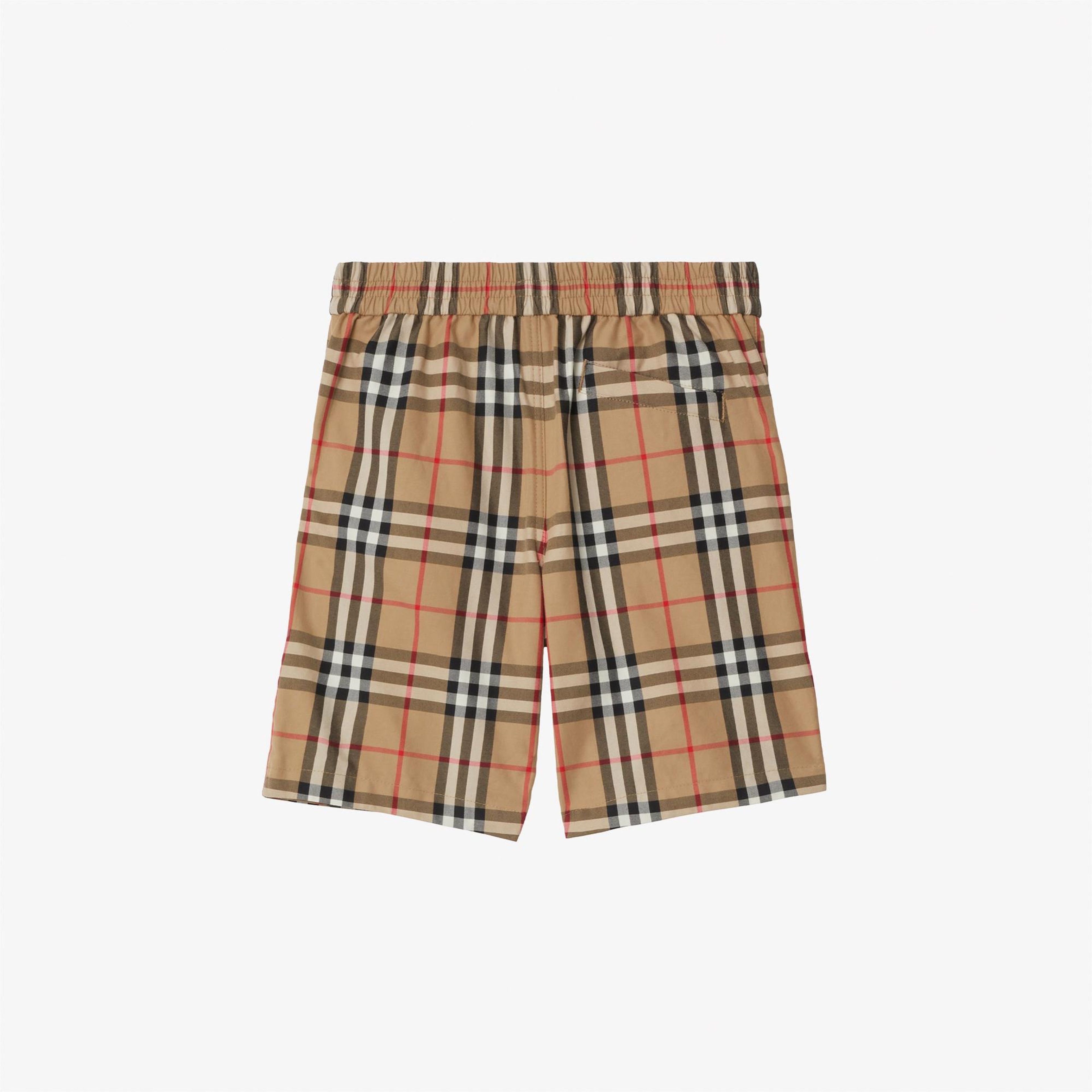Burberry Check Pamuk Çocuk Bej Şort