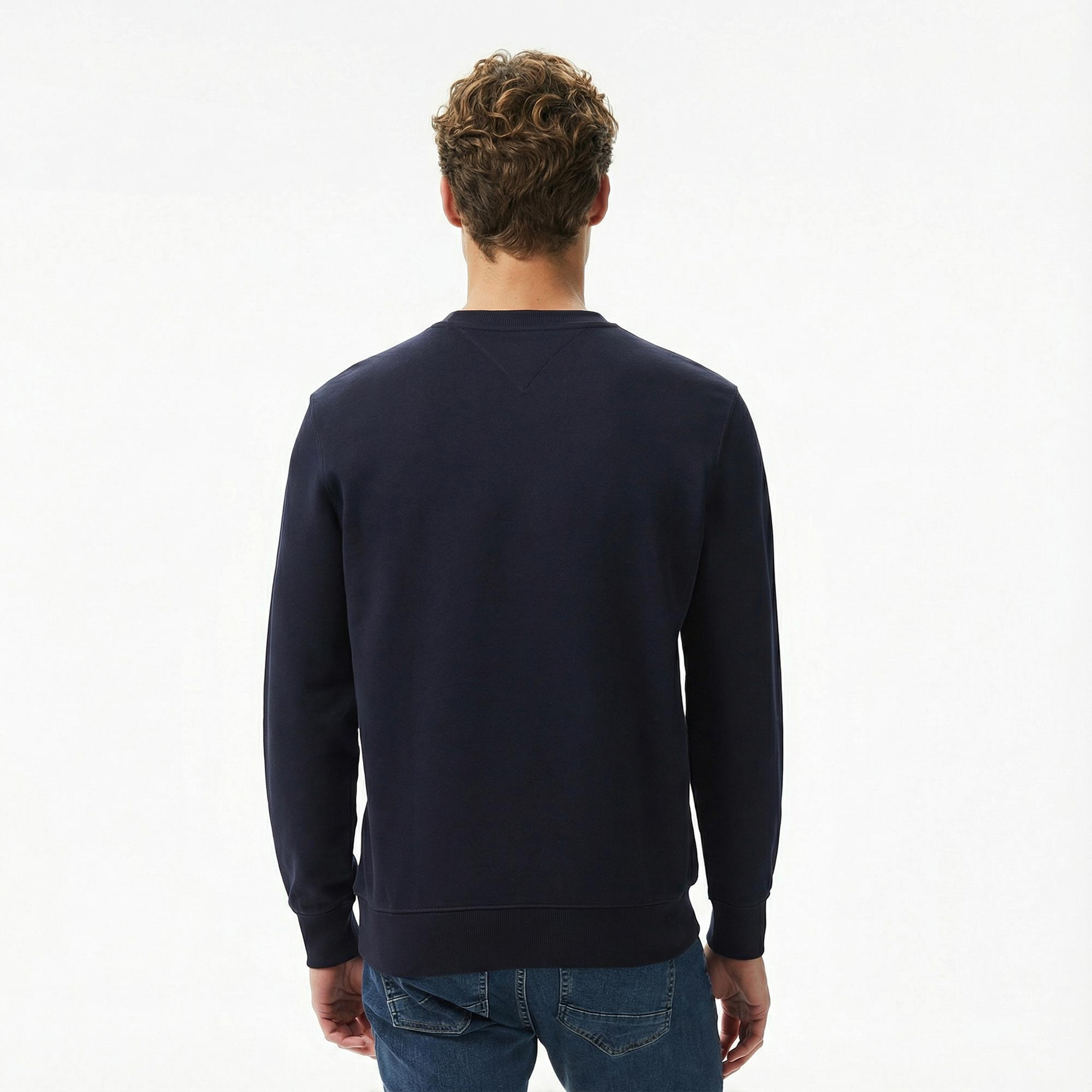 Tommy Hilfiger Core Essentials Erkek Lacivert Sweatshirt