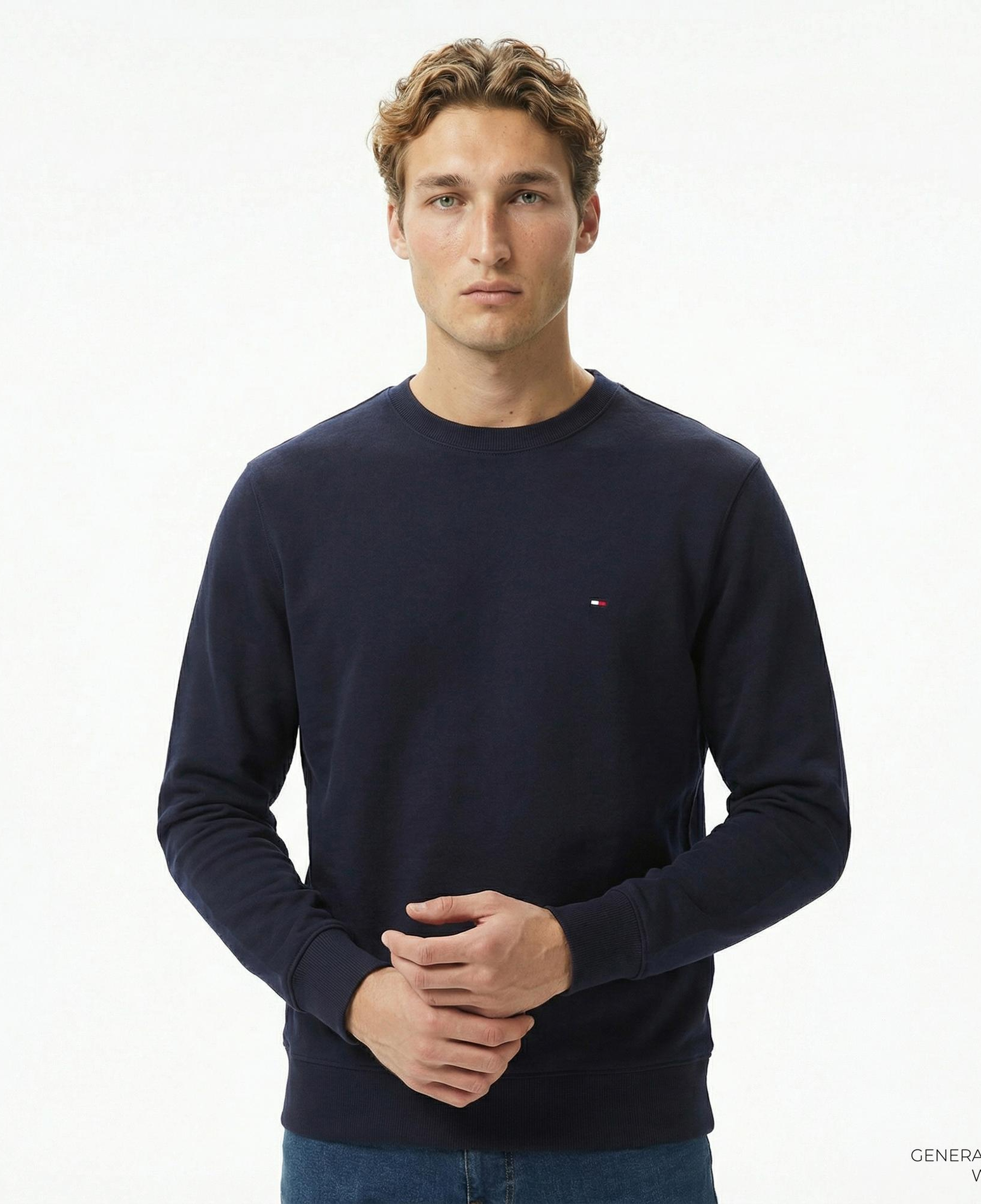 Tommy Hilfiger Core Essentials Erkek Lacivert Sweatshirt