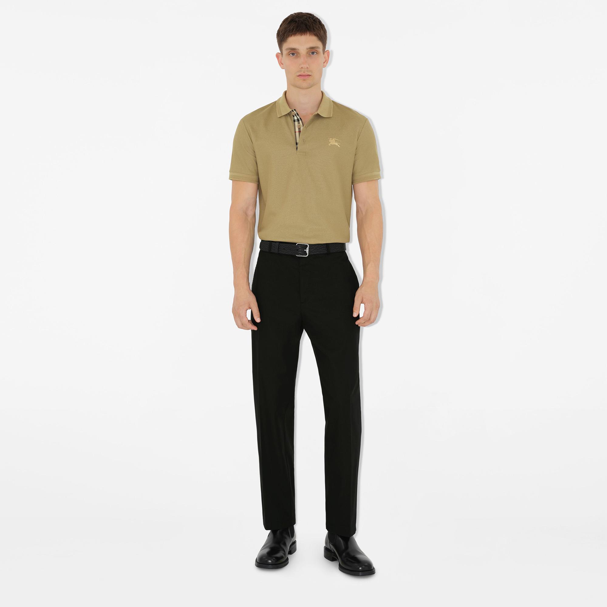Burberry Eddie Cotton Erkek Bej Polo