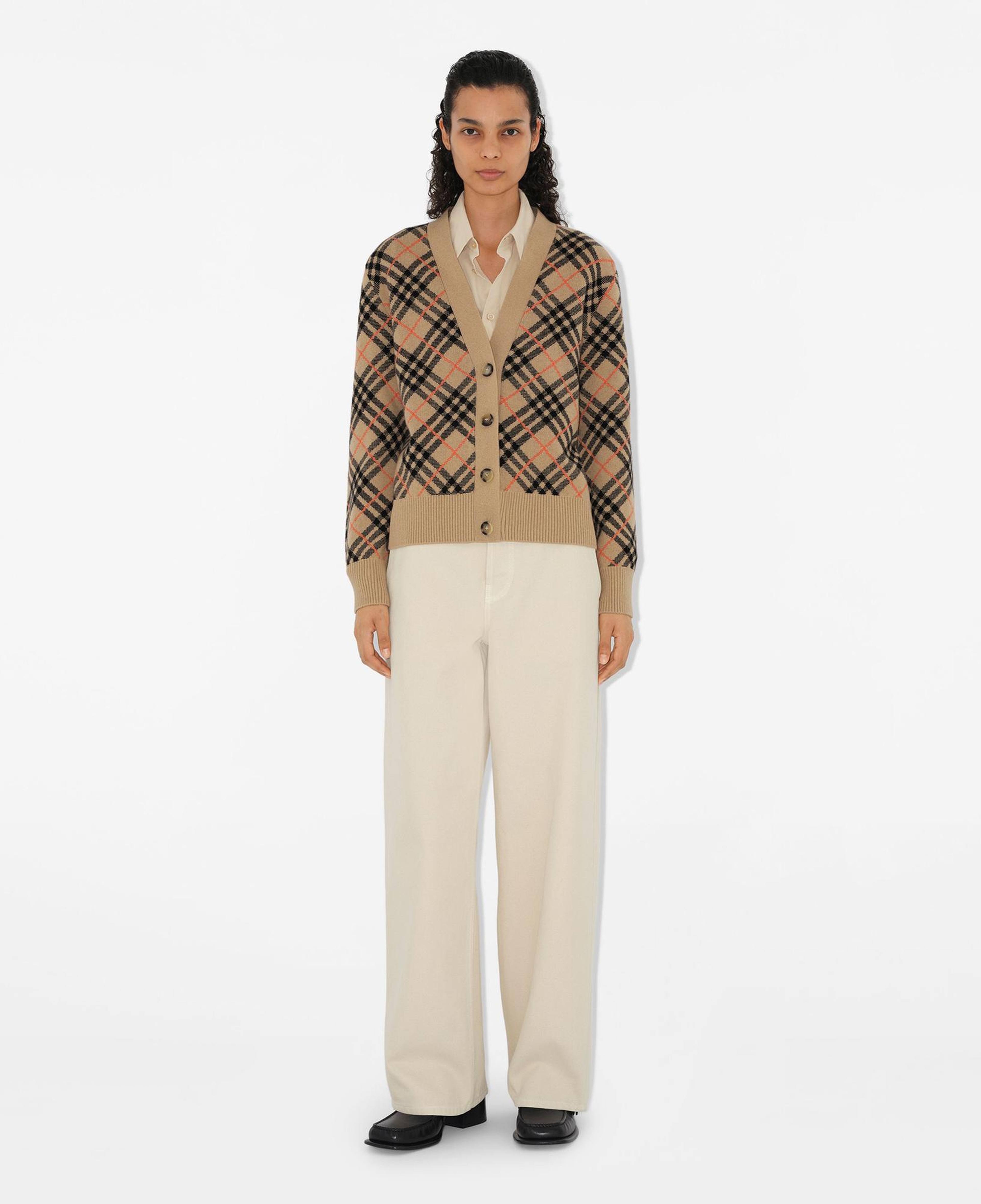 Burberry Check Kaşmir Kadın Bej Hırka