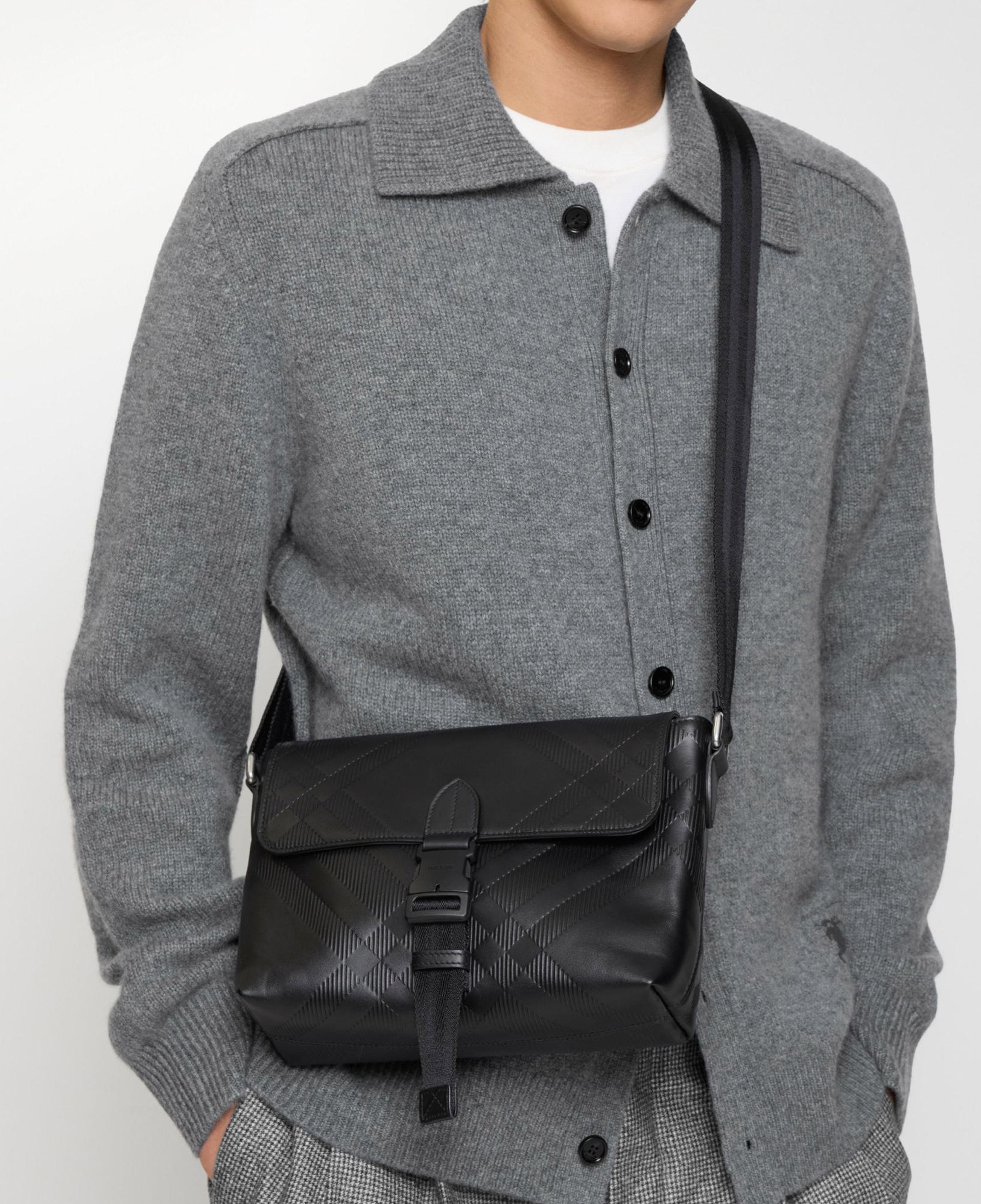 Burberry Buckle Messenger Erkek Siyah Çapraz Çanta