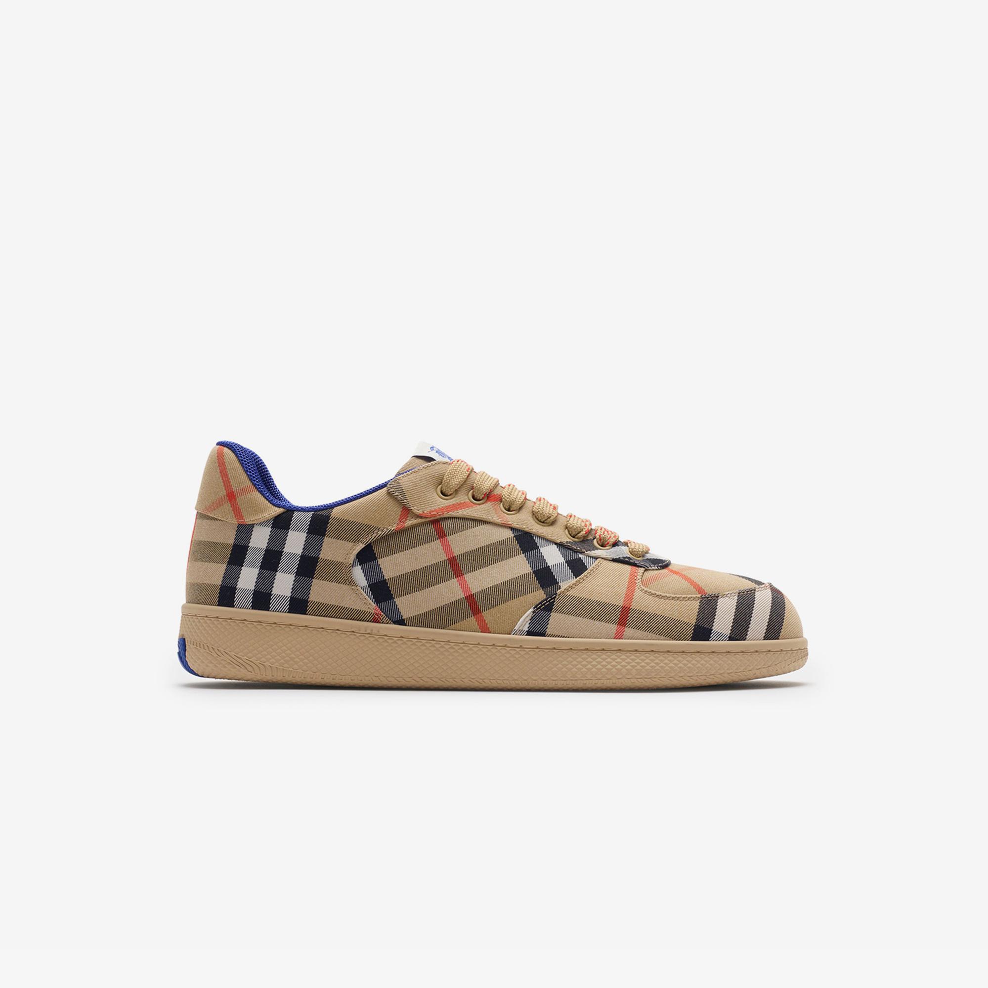 Burberry Check Terrace Erkek Bej Sneaker