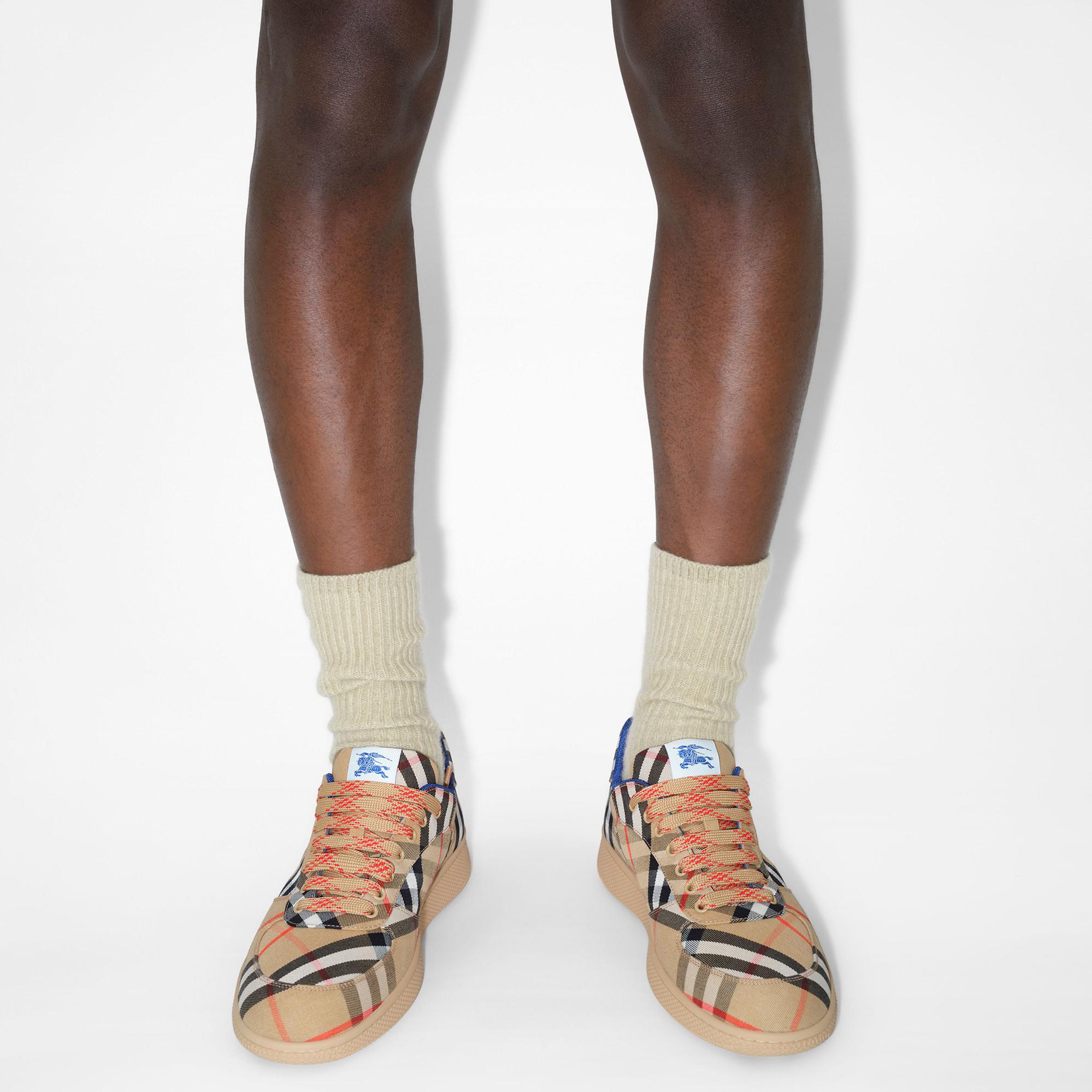 Burberry Check Terrace Erkek Bej Sneaker