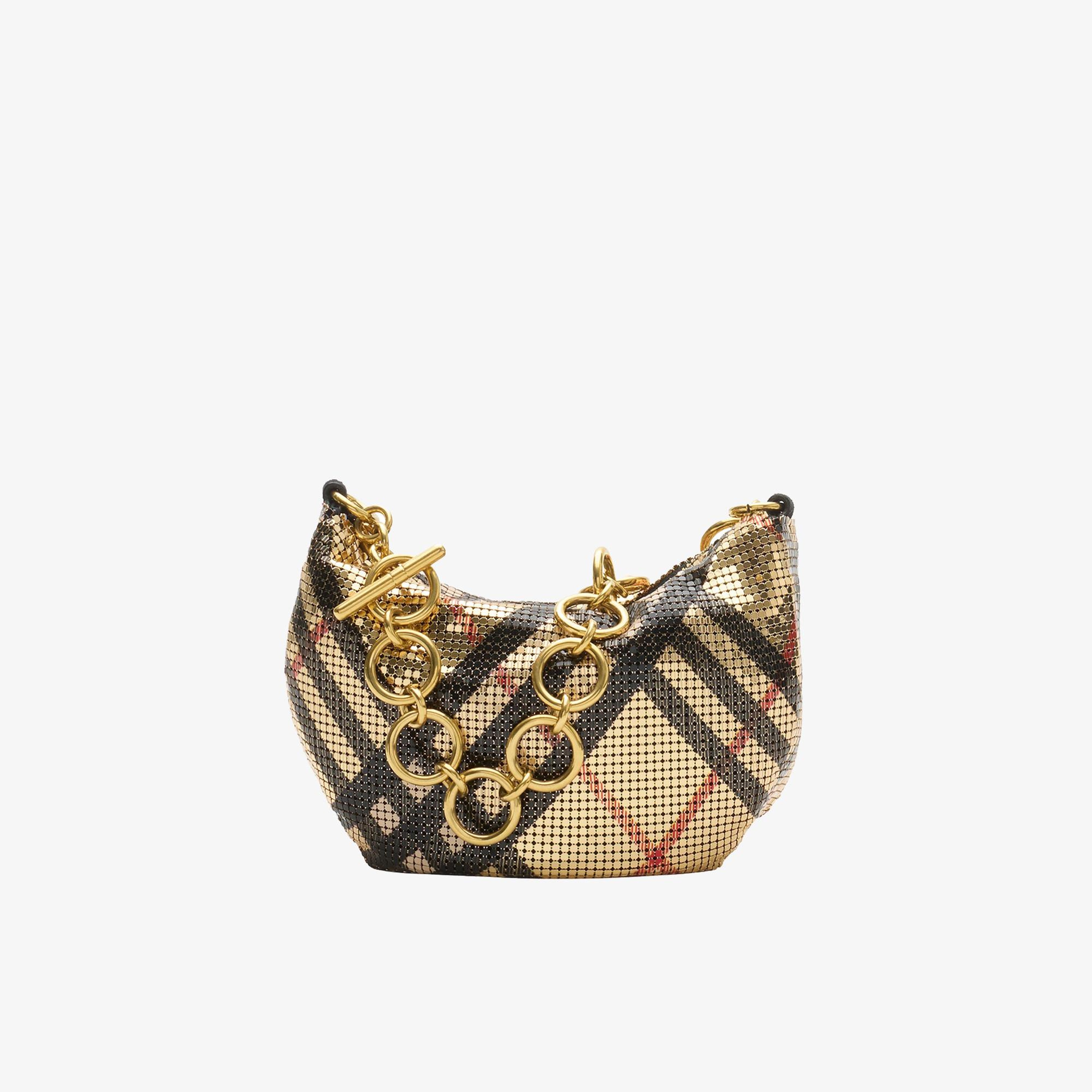 Burberry Chaınmaıl Kadın Bej Omuz Çantası