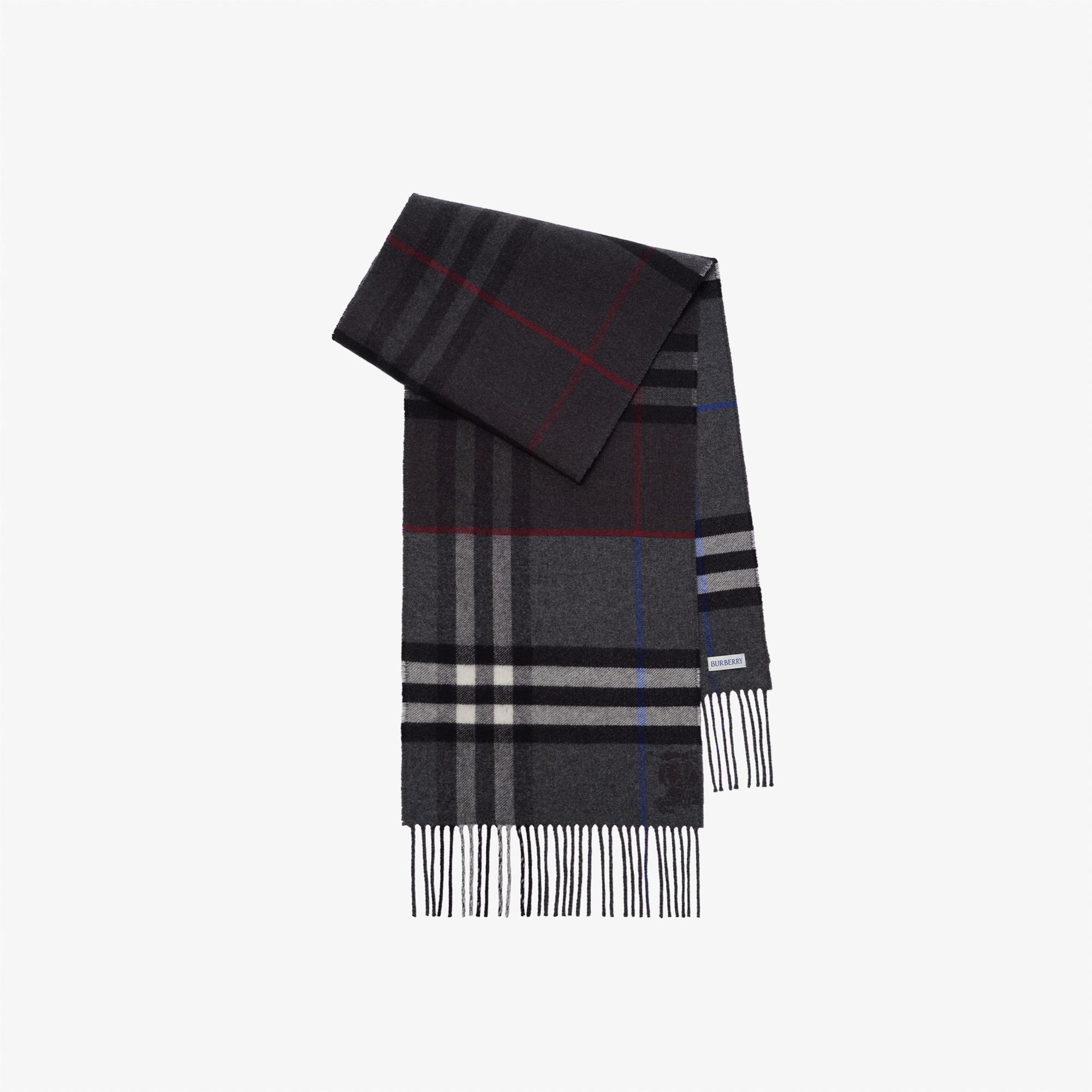 Burberry Double Ekd Kadın Gri Atkı