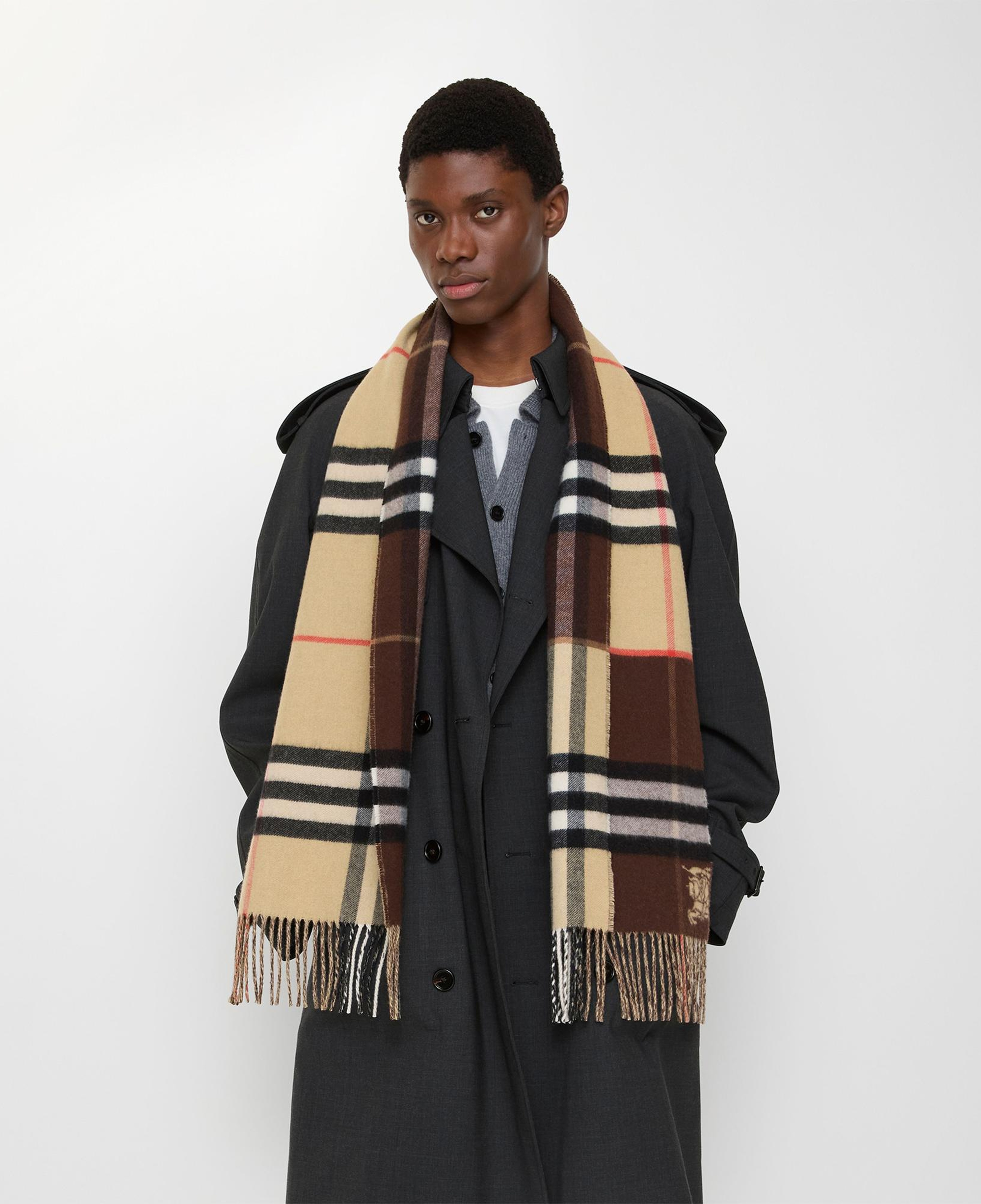 Burberry Double Ekd Kadın Bej Atkı