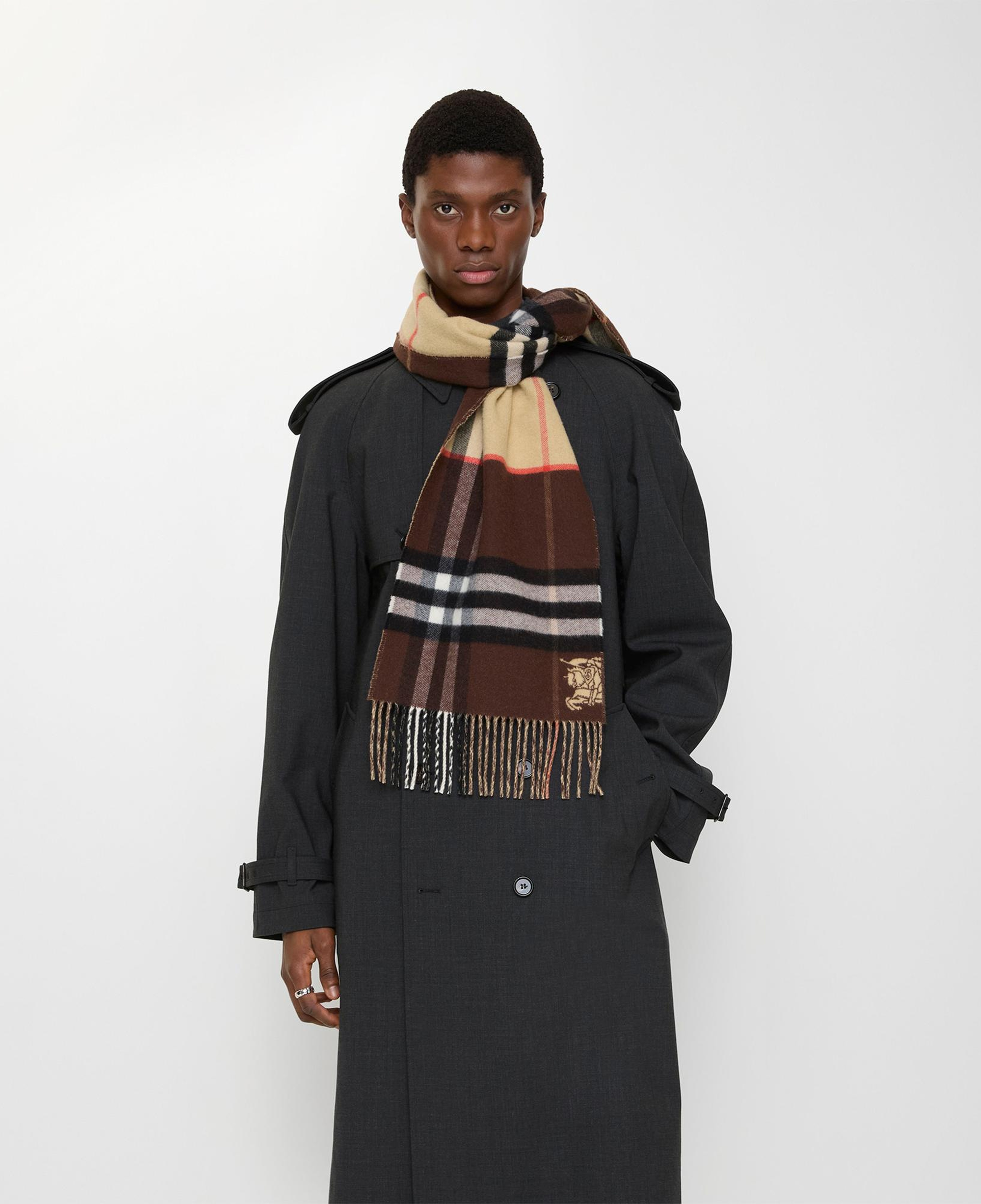 Burberry Double Ekd Kadın Bej Atkı