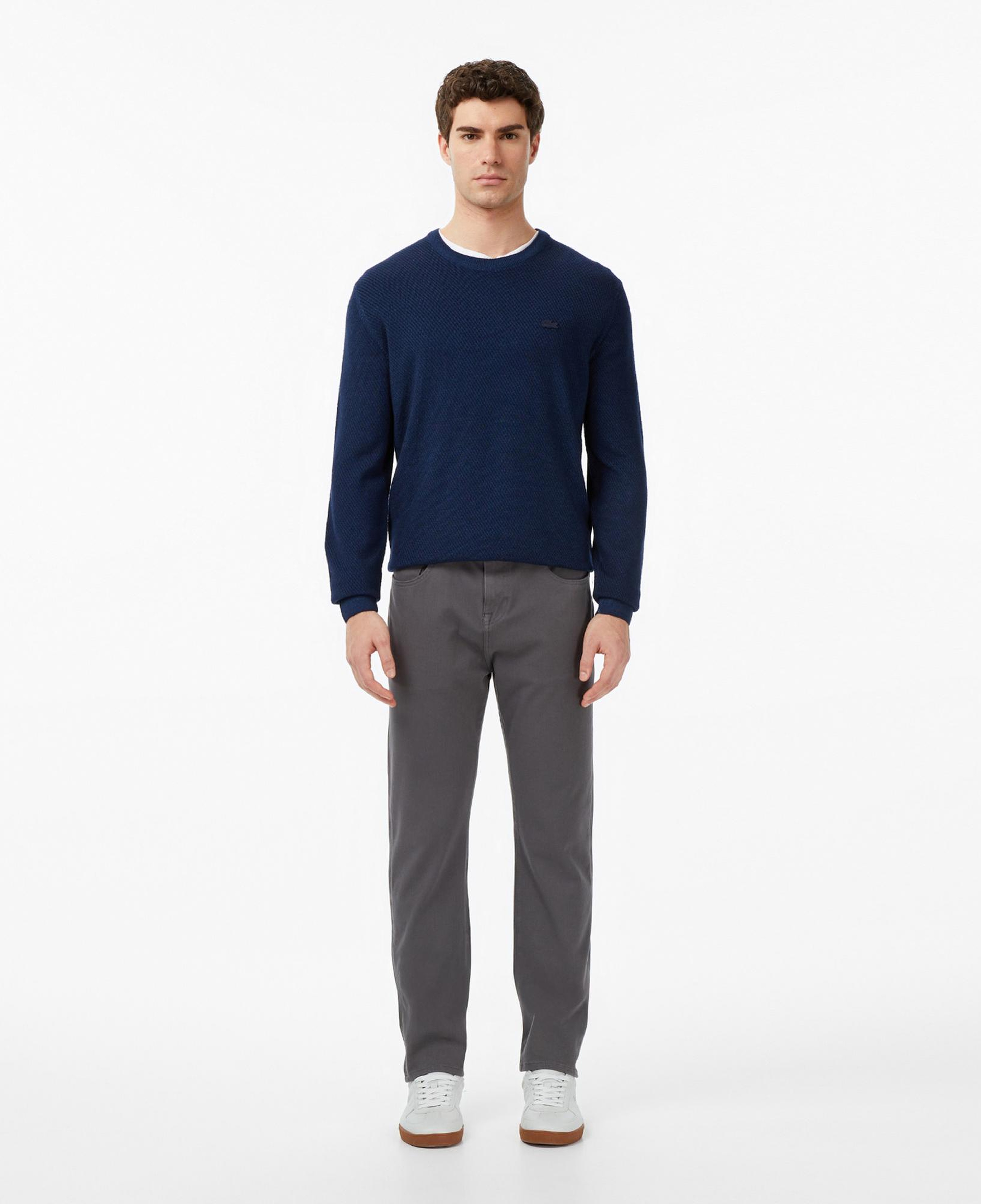 Lacoste Erkek Regular Fit Gri Jean Pantolon