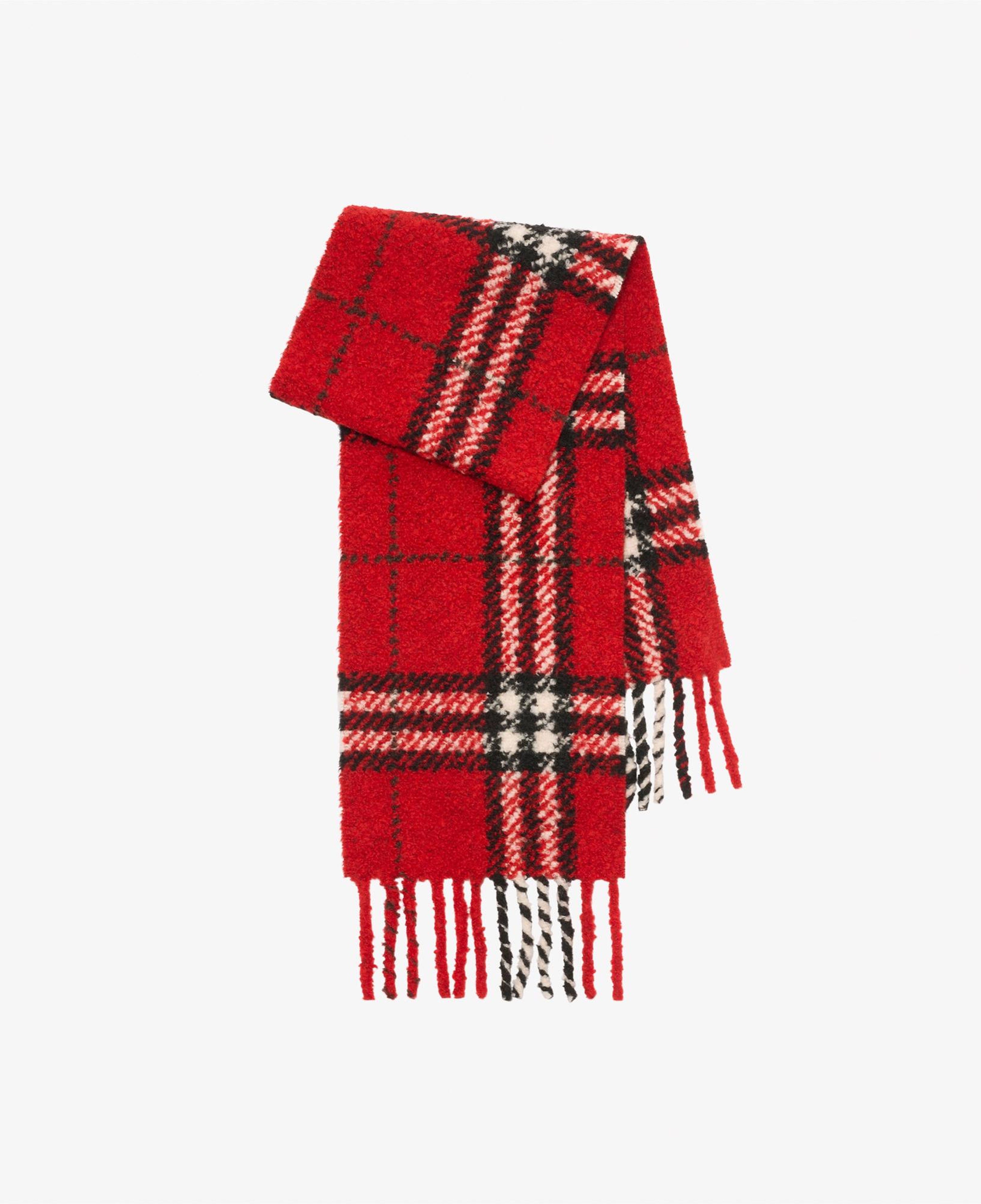 Burberry Check Boucle Kadın Kırmızı Atkı