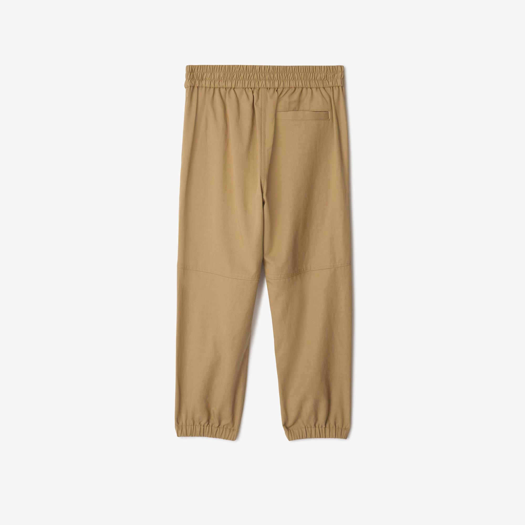 Burberry Travard Cotton Blend Çocuk Bej Pantolon