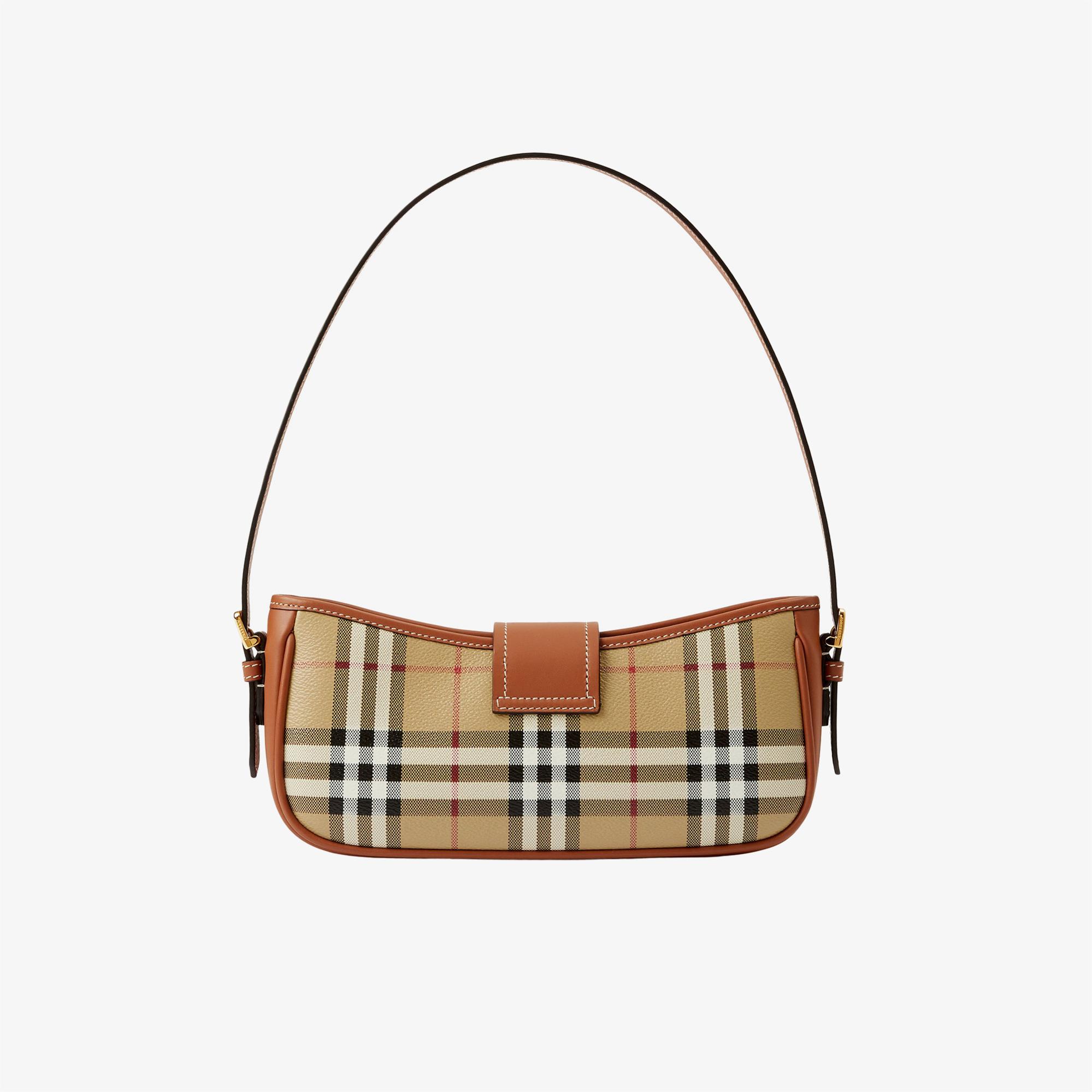 Burberry Check Sling Kadın Bej Omuz Çantası