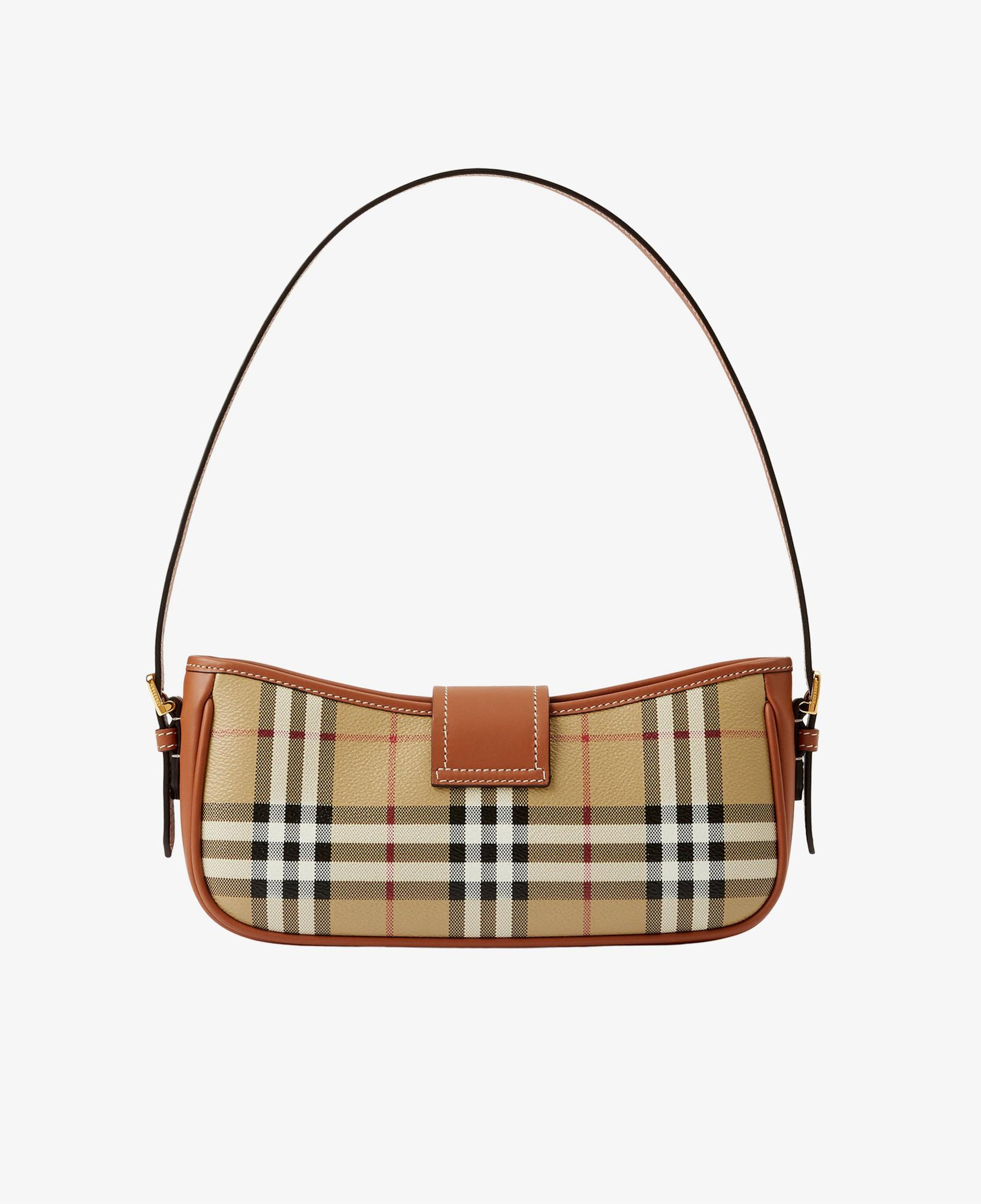 Burberry Check Sling Kadın Bej Omuz Çantası