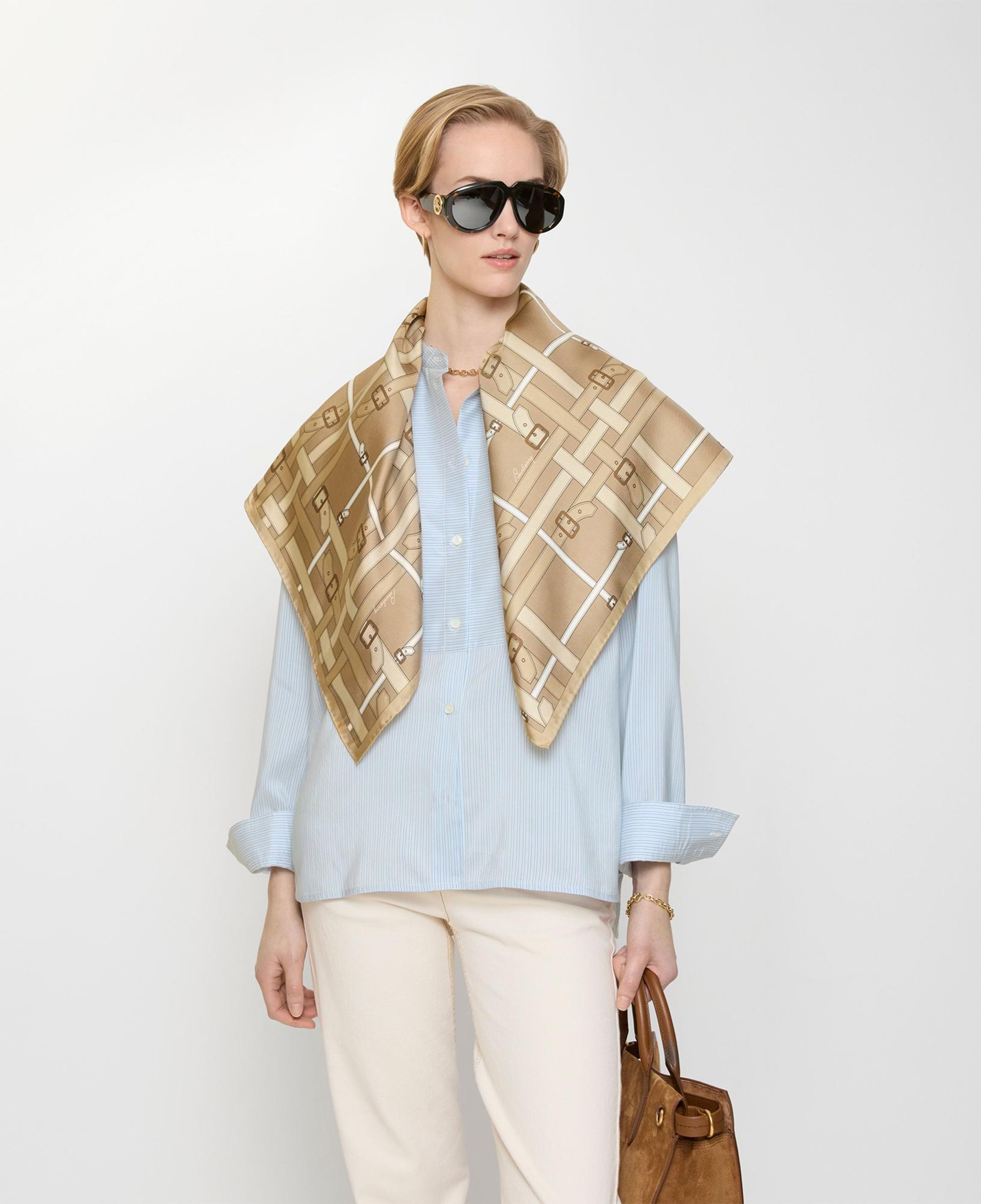 Burberry Lattıce Kadın Bej Eşarp