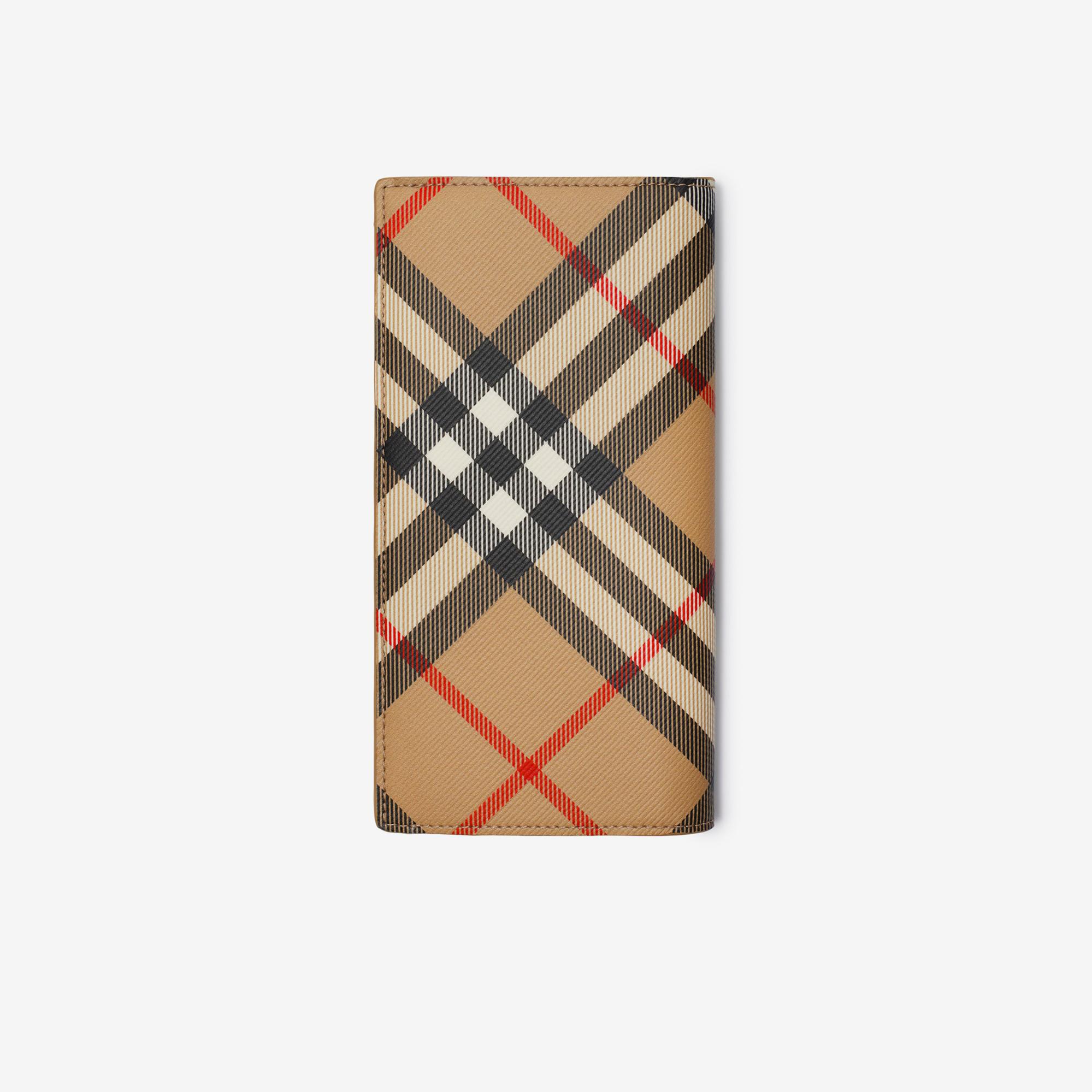 Burberry Check Continental Erkek Bej Cüzdan