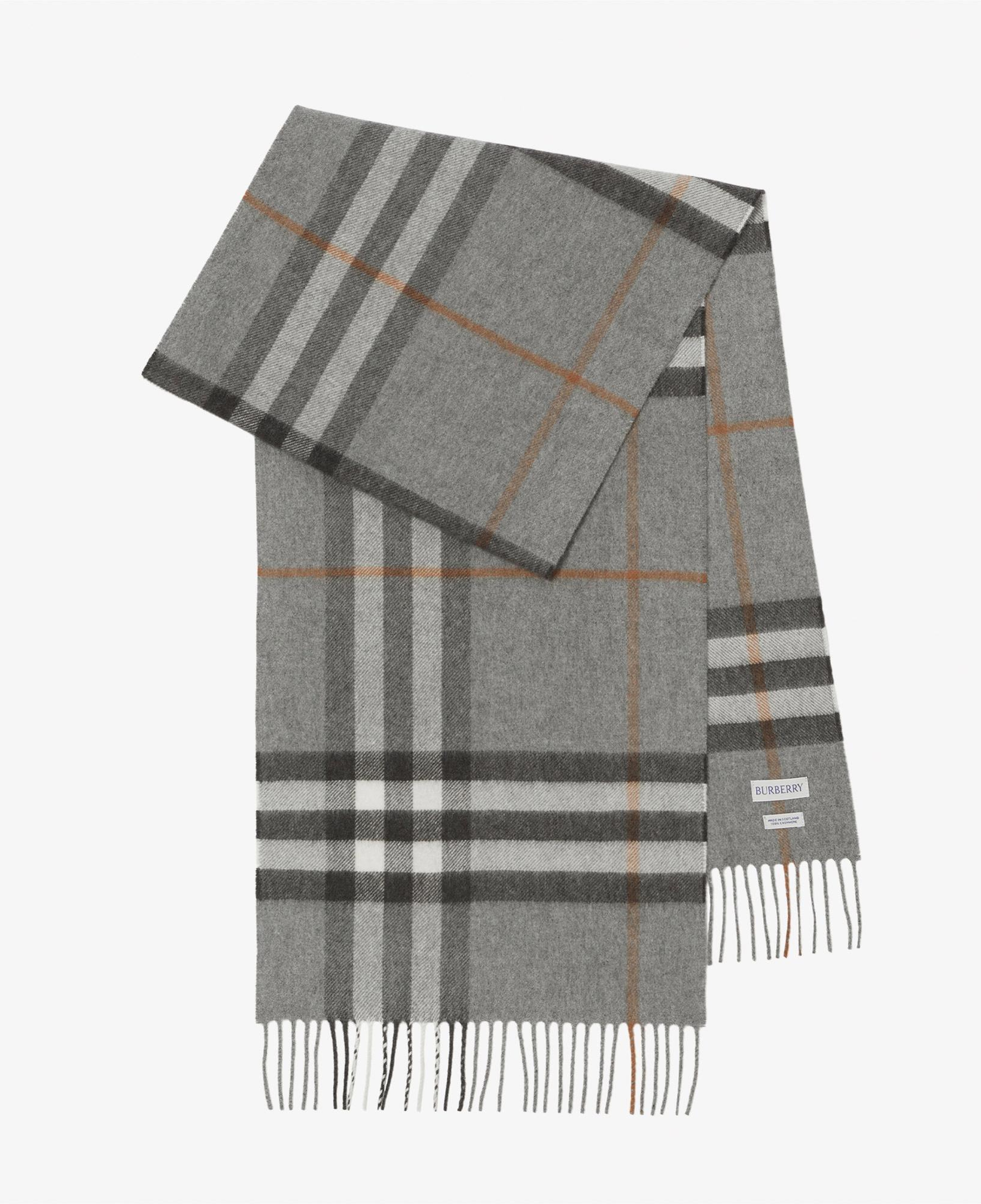 Burberry Check Kaşmir Kadın Gri Atkı