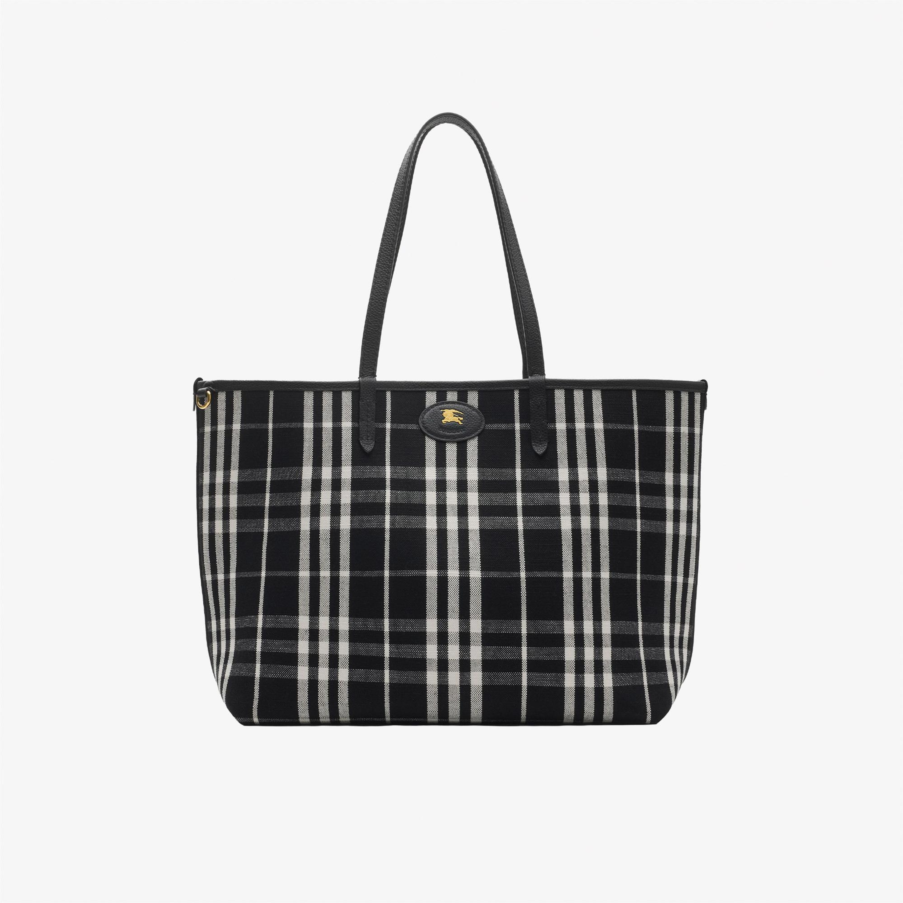 Burberry Reversıble Tote Kadın Siyah Omuz Çantası