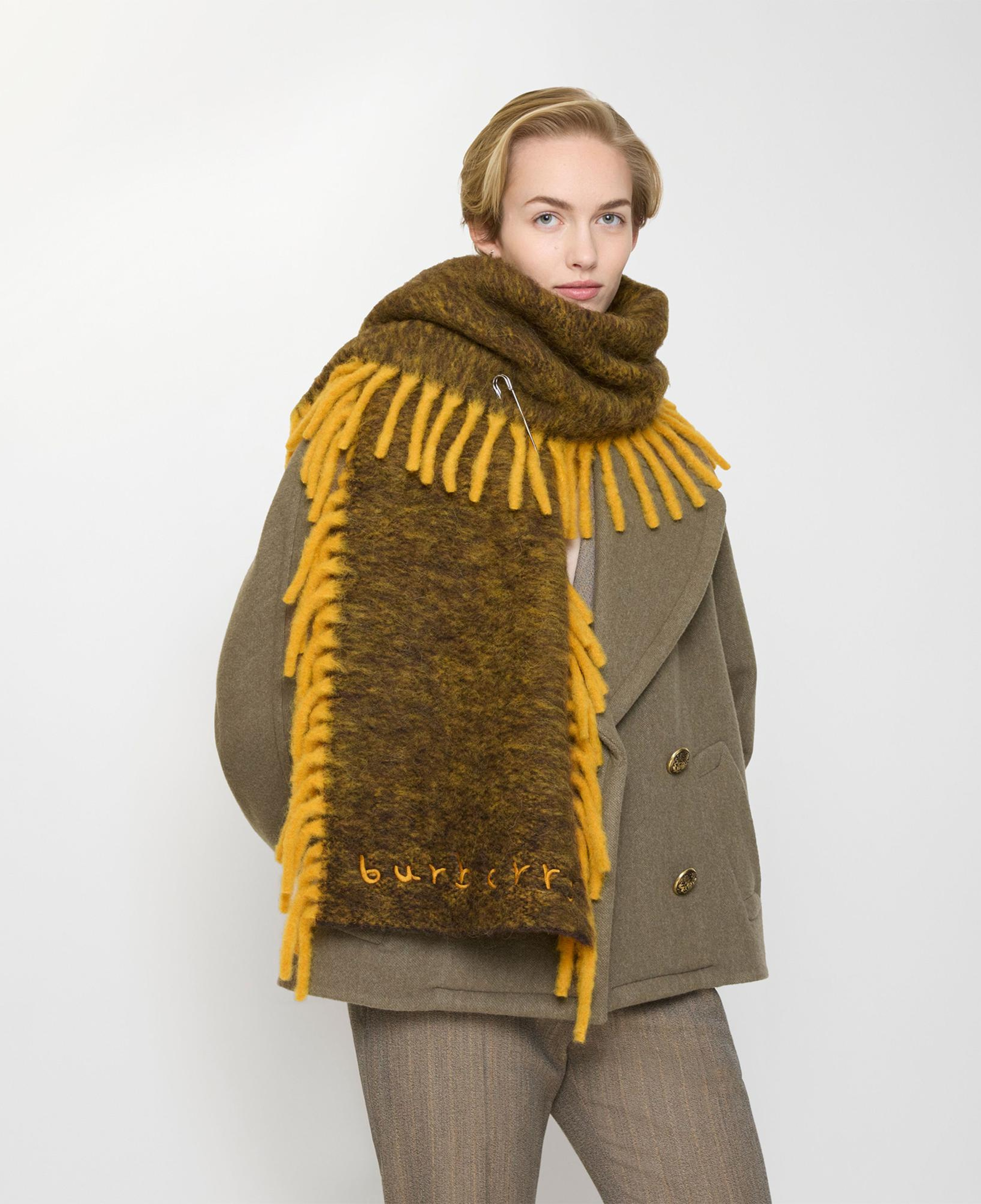 Burberry Alpaca Happy Kadın Kahverengi Atkı