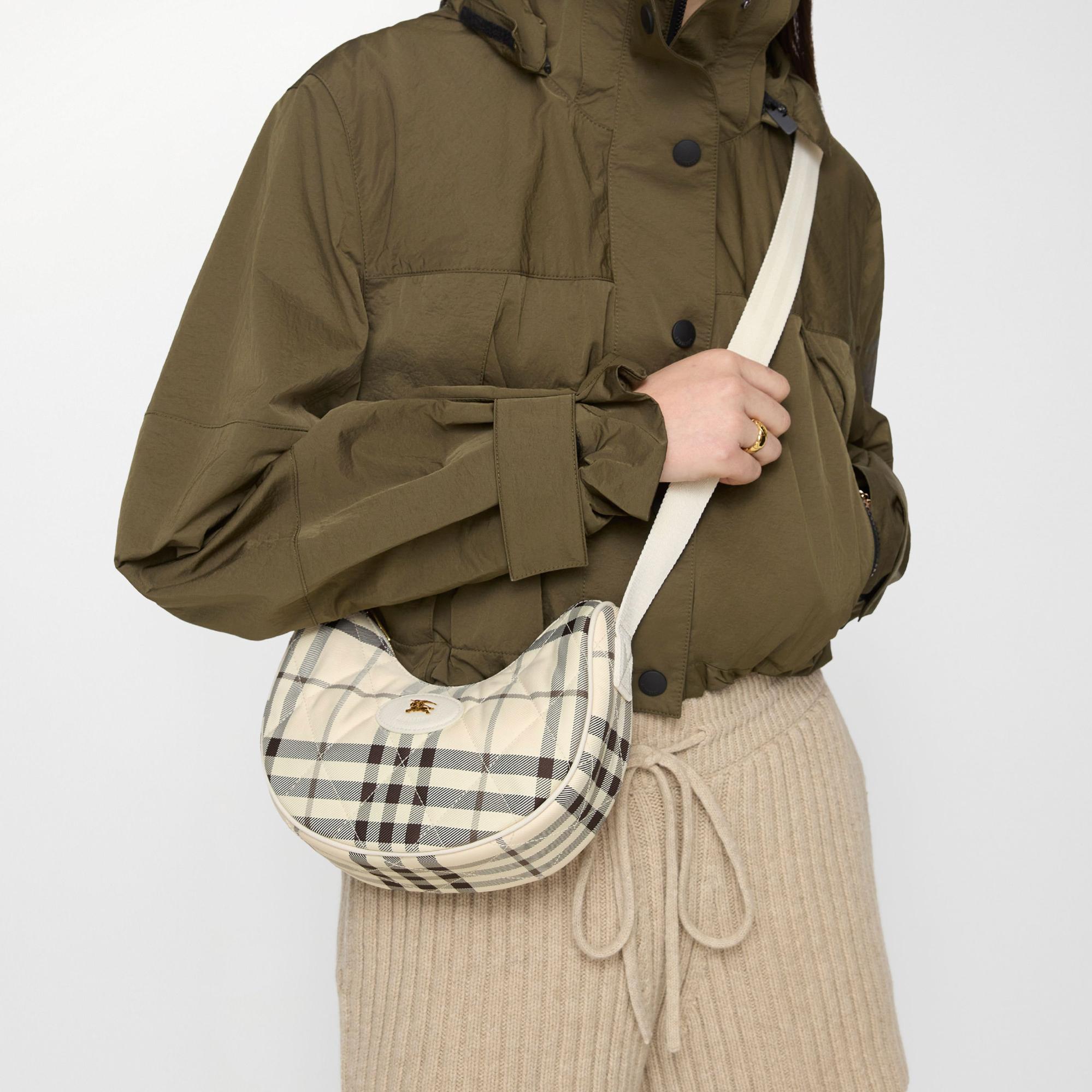 Burberry Horseshoe Kadın Bej Omuz Çantası