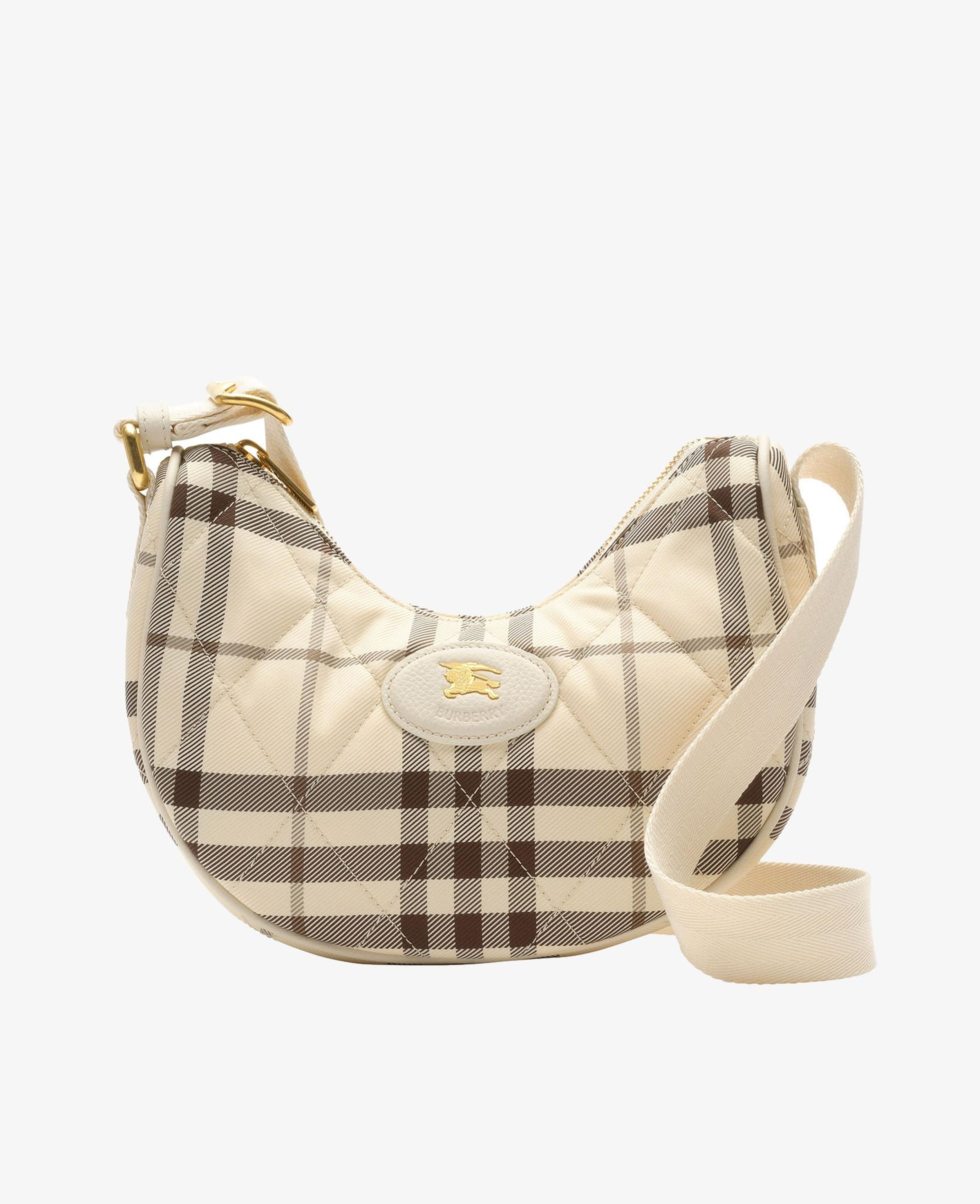 Burberry Horseshoe Kadın Bej Omuz Çantası