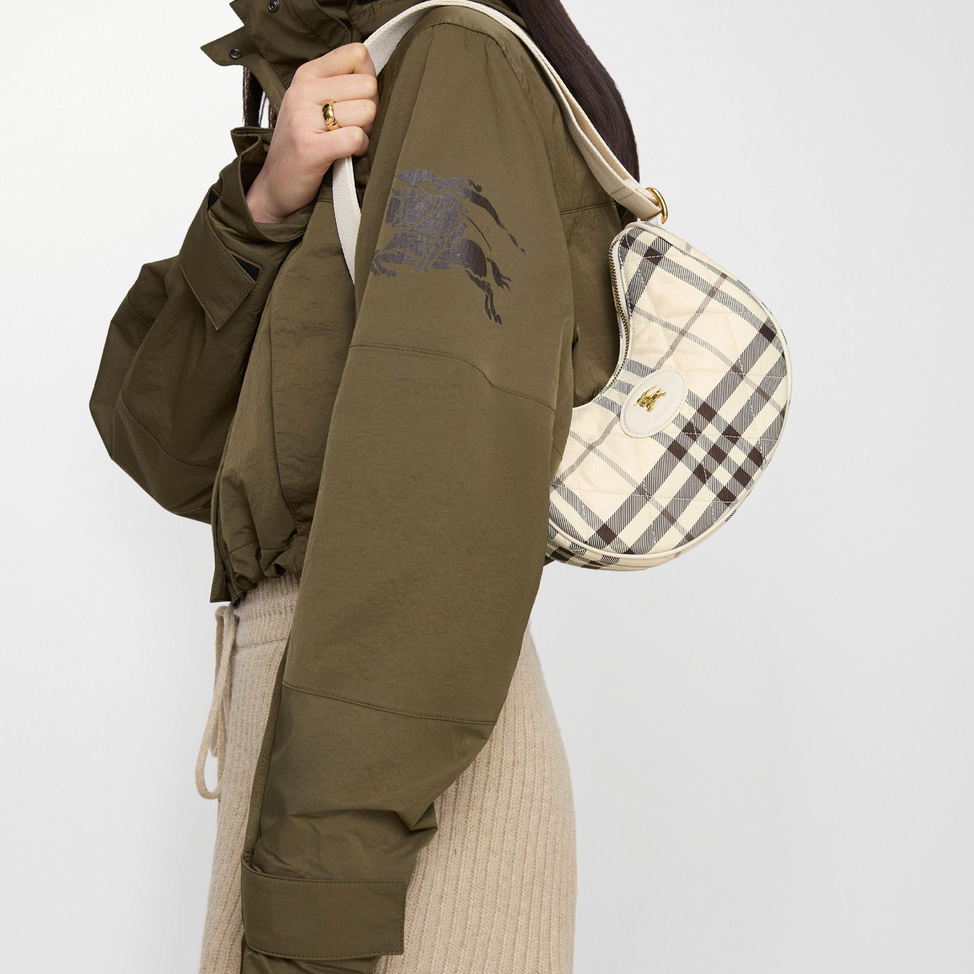 Burberry Horseshoe Kadın Bej Omuz Çantası