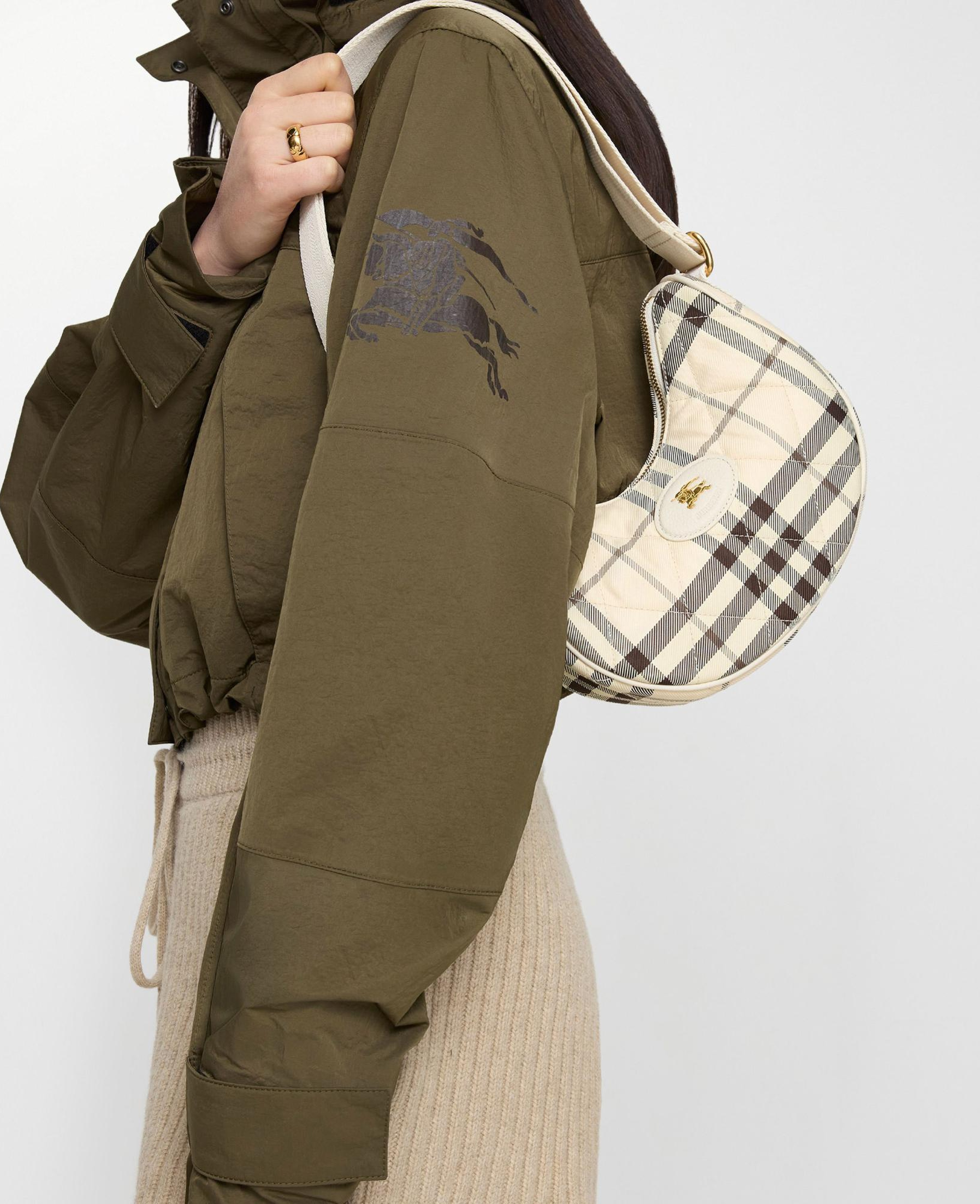 Burberry Horseshoe Kadın Bej Omuz Çantası