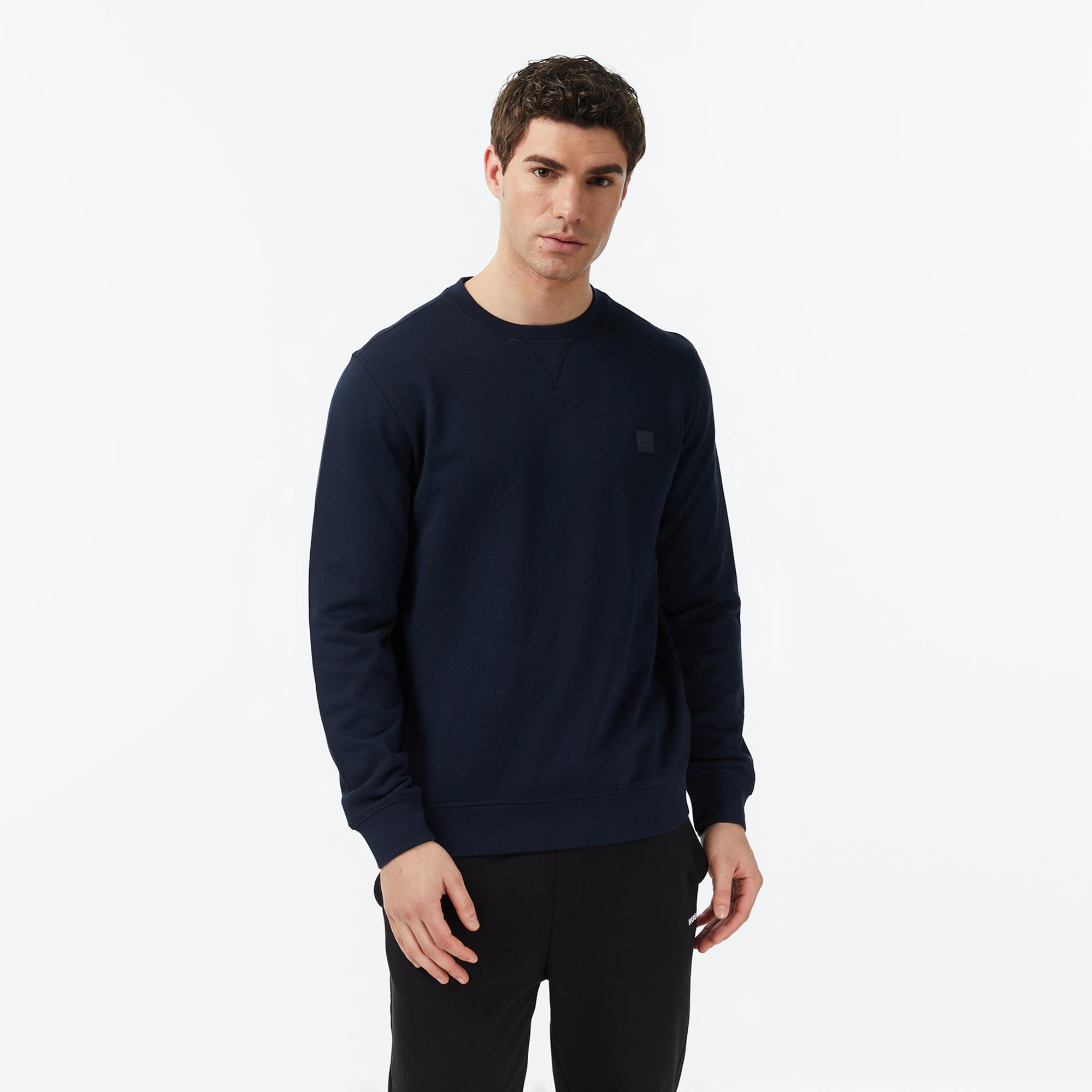 Boss Westart Erkek Lacivert Sweatshirt
