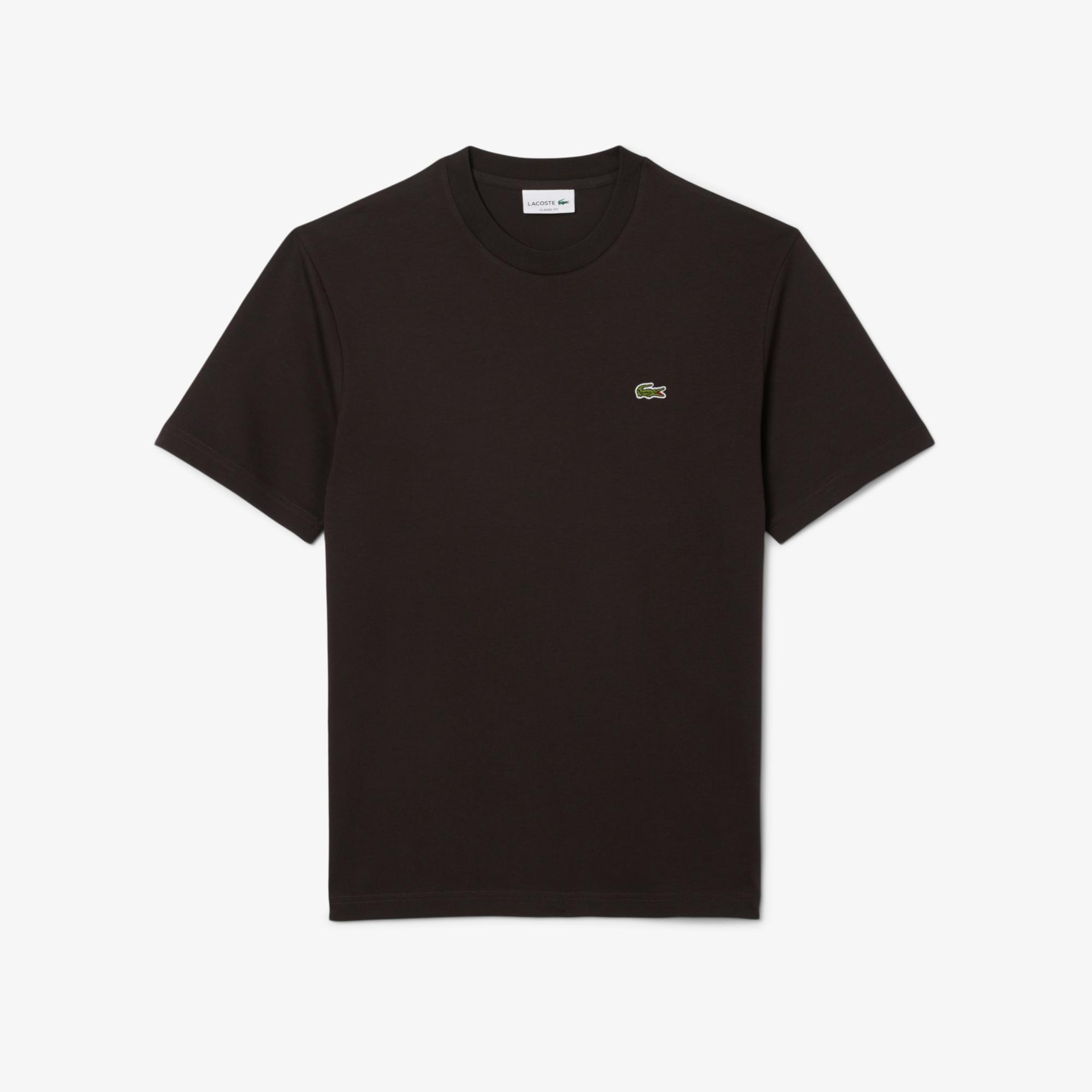 Lacoste Erkek Classic Fit Bisiklet Yaka Kahverengi T-Shirt