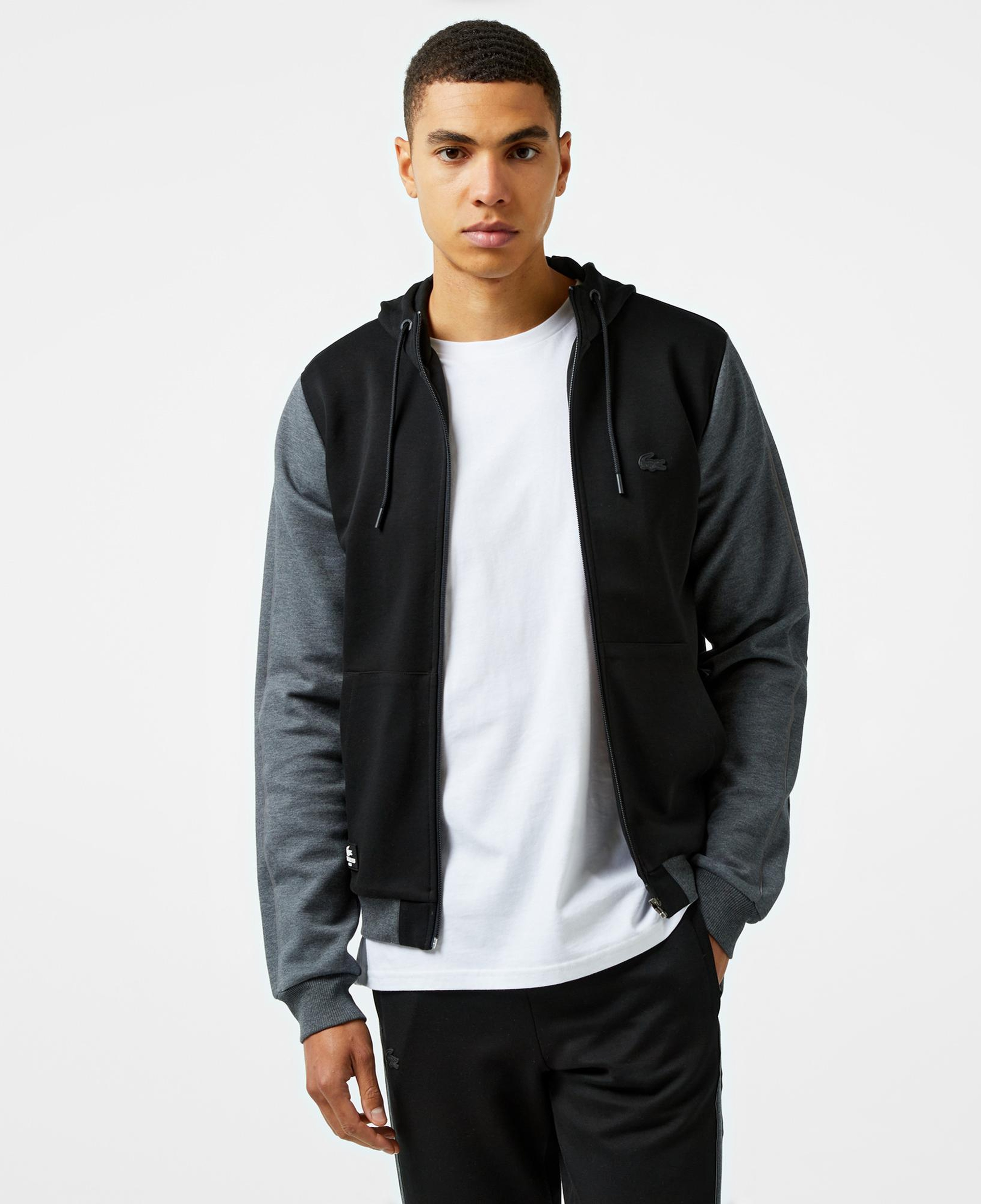 Lacoste Erkek Slim Fit Kapüşonlu Siyah Sweatshirt