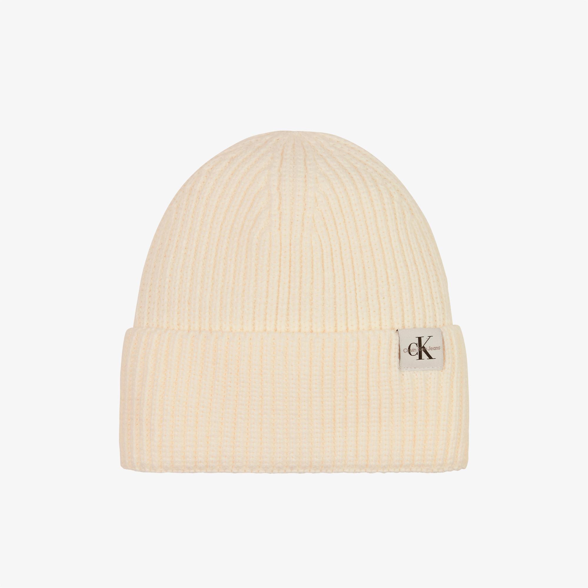 Calvin Klein Jeans Monogram Çocuk Beyaz Bere