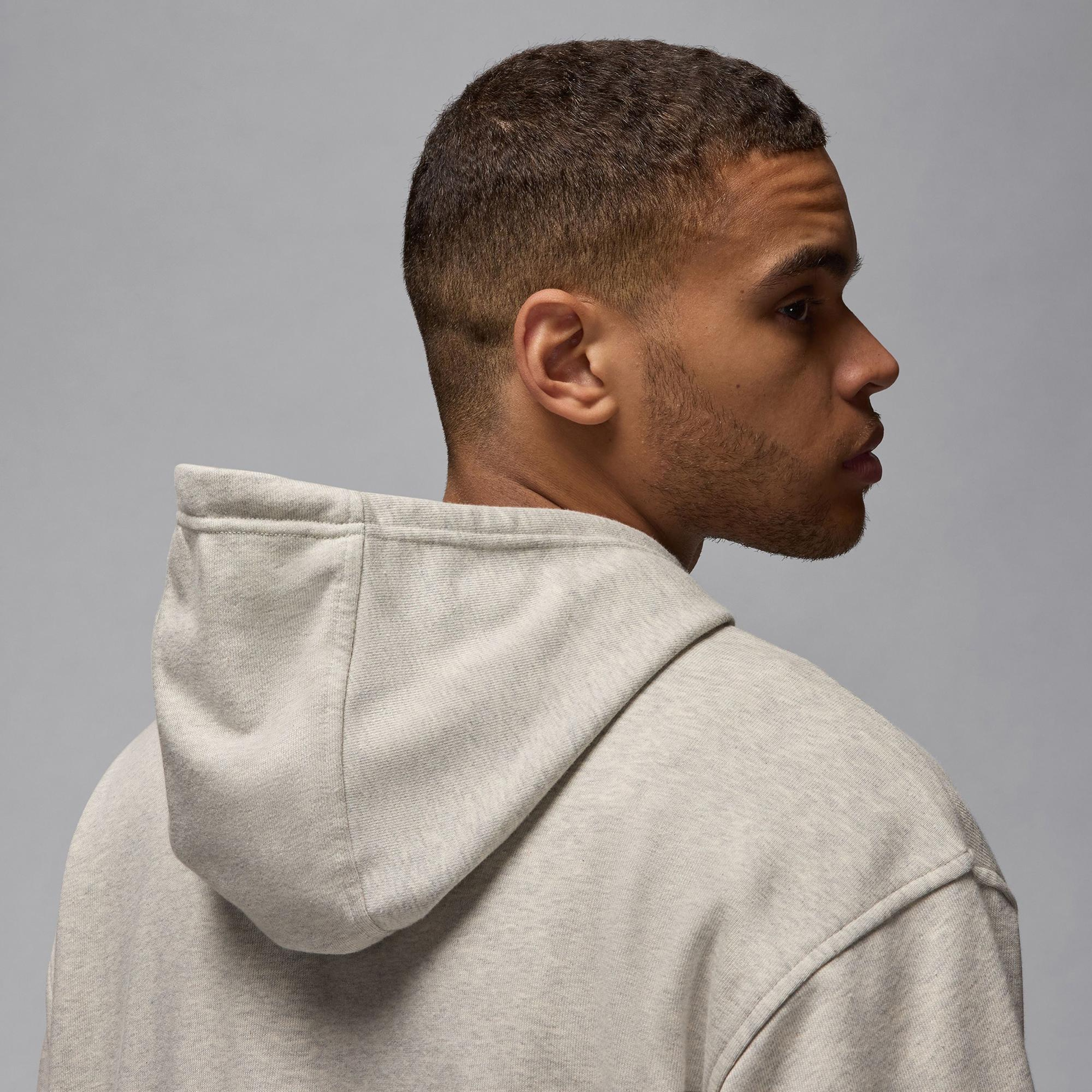 Jordan Dri-Fit Sport Crossover Fleece Erkek Gri Sweatshirt