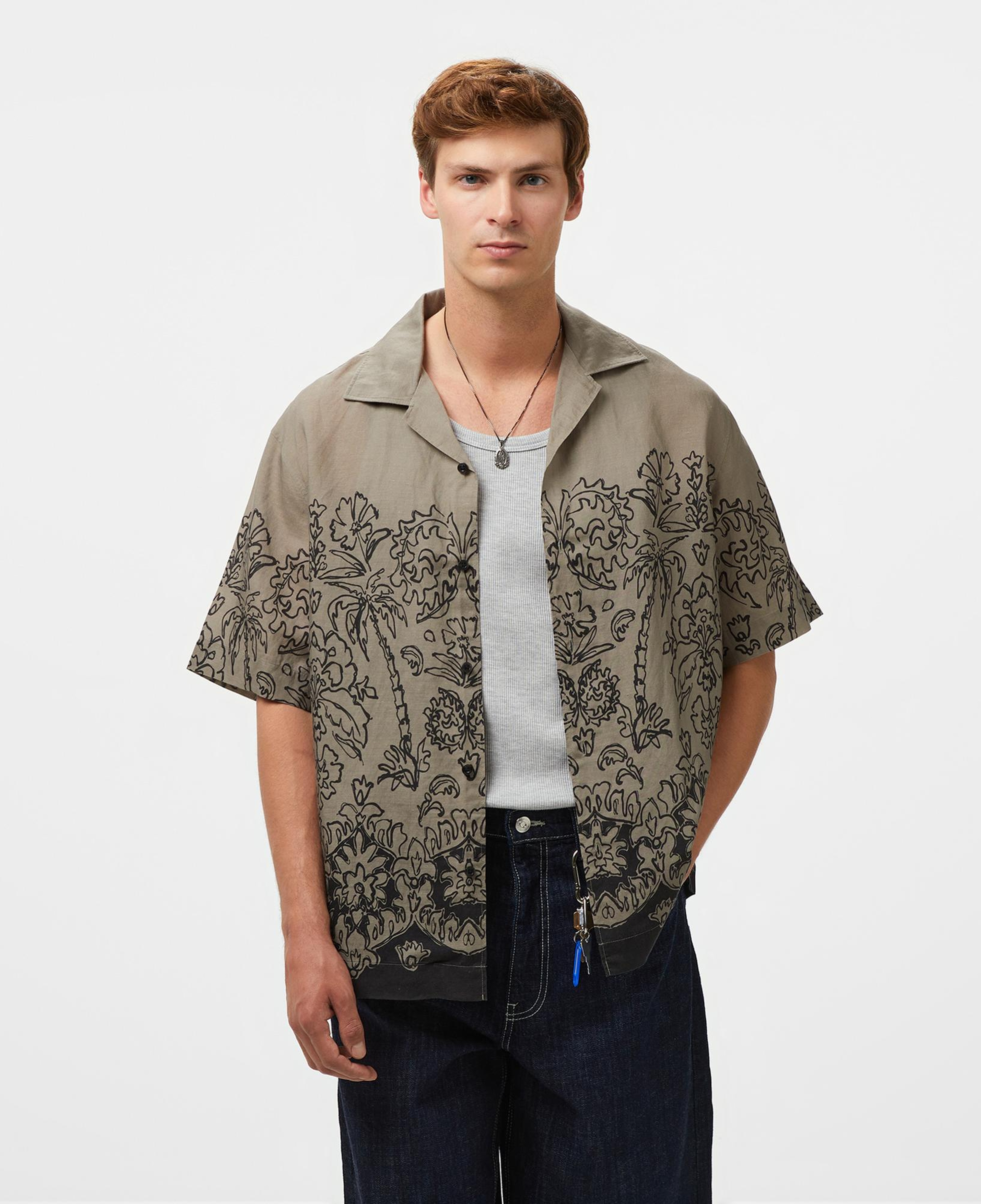 Hugo Espino Erkek Kahverengi Gömlek