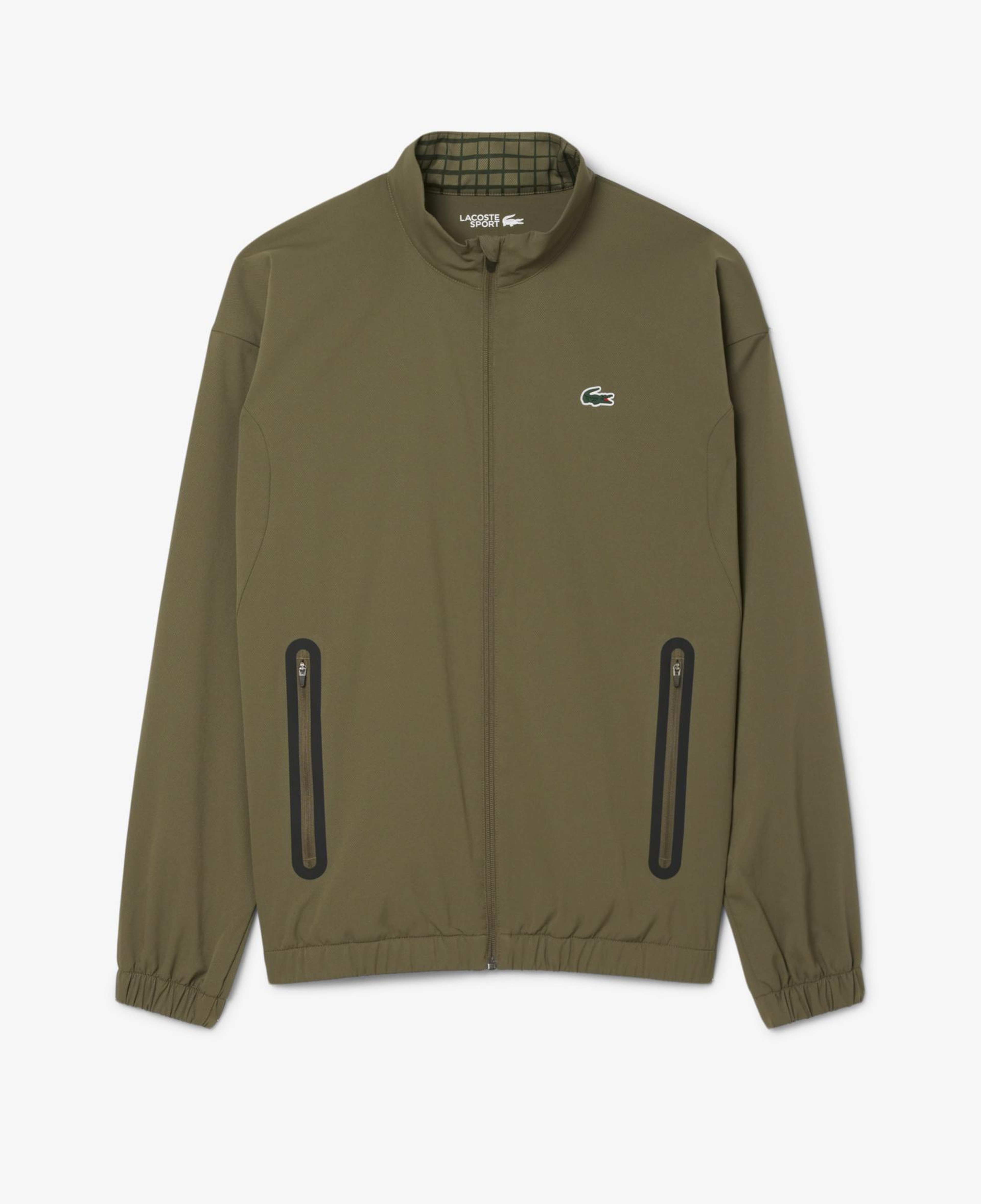 Lacoste Erkek Regular Fit Fermuarlı Baskılı Haki Eşofman Takımı