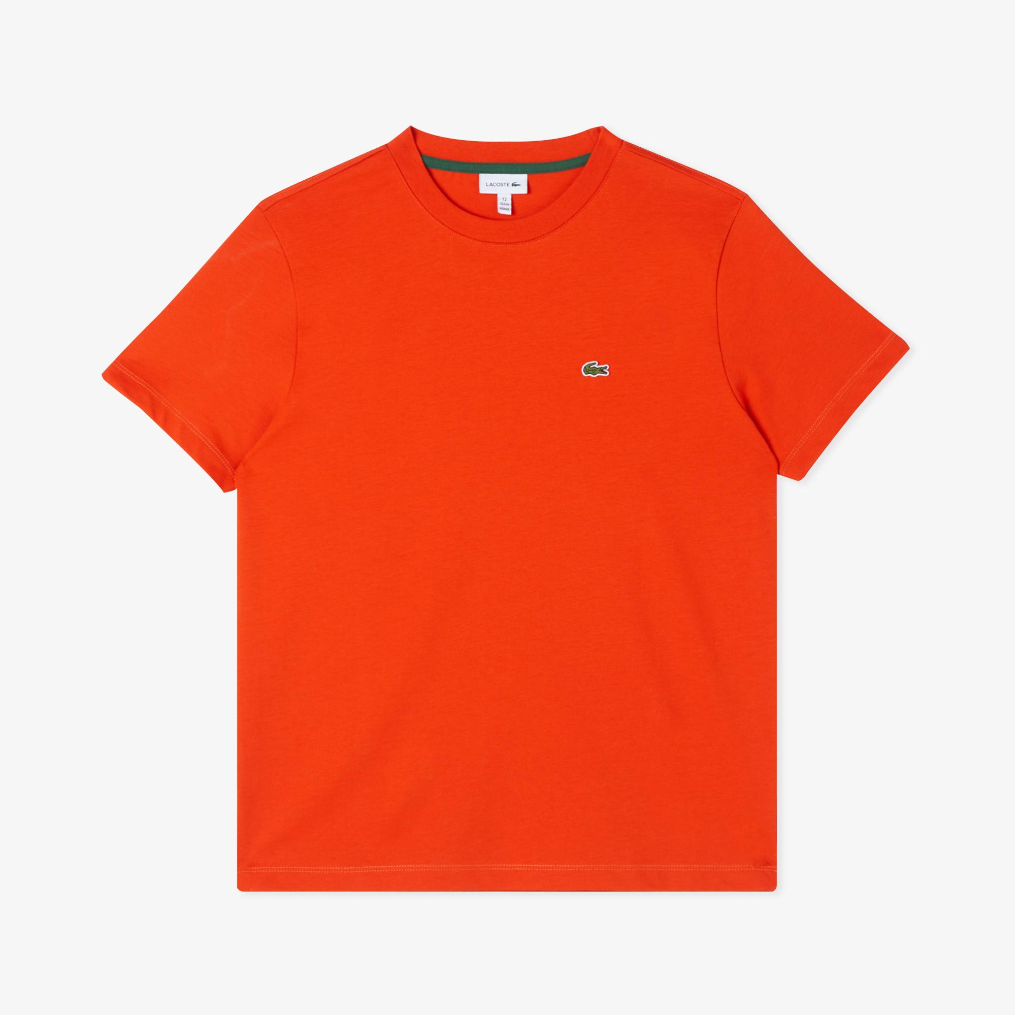 Lacoste Çocuk Bisiklet Yaka Turuncu T-Shirt