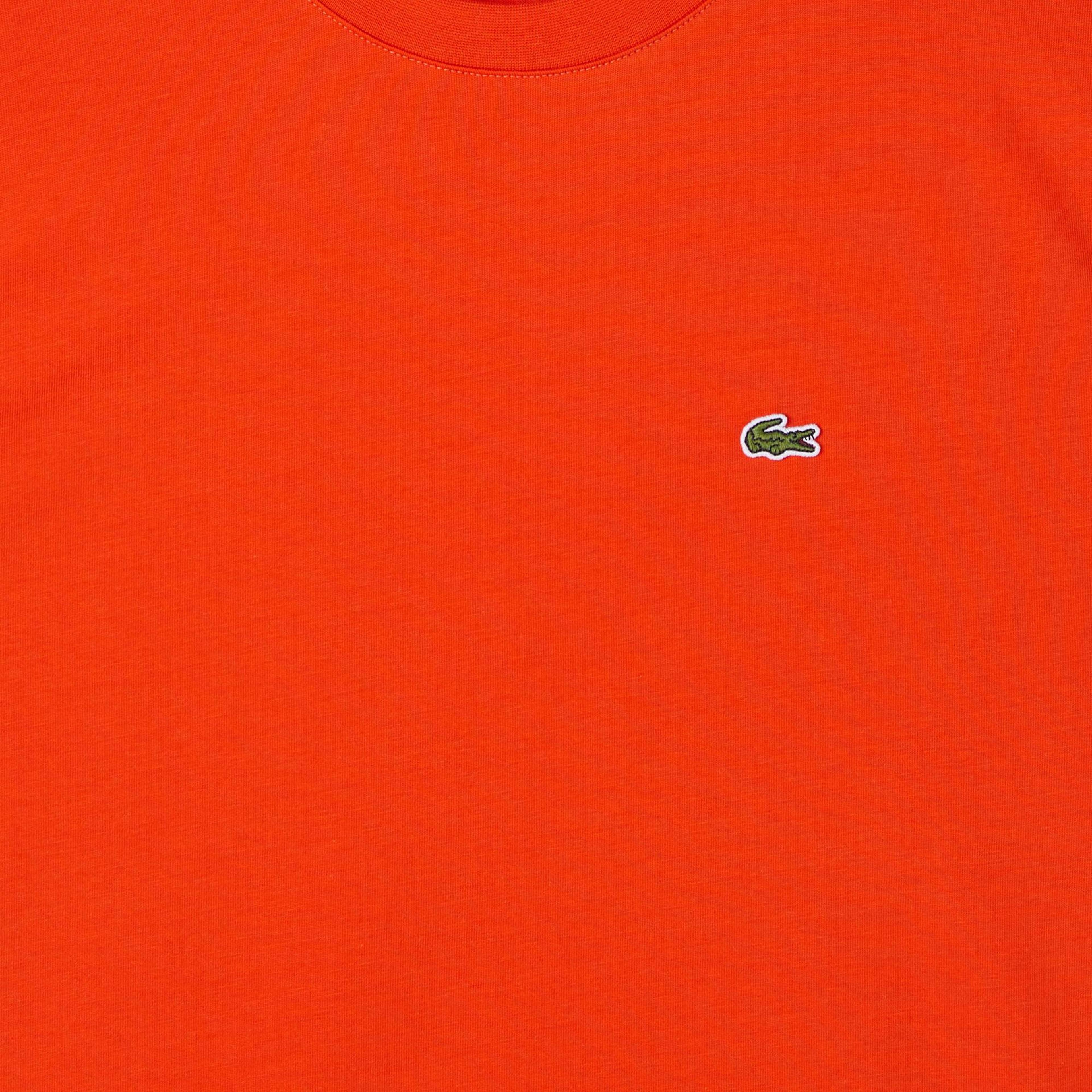 Lacoste Çocuk Bisiklet Yaka Turuncu T-Shirt