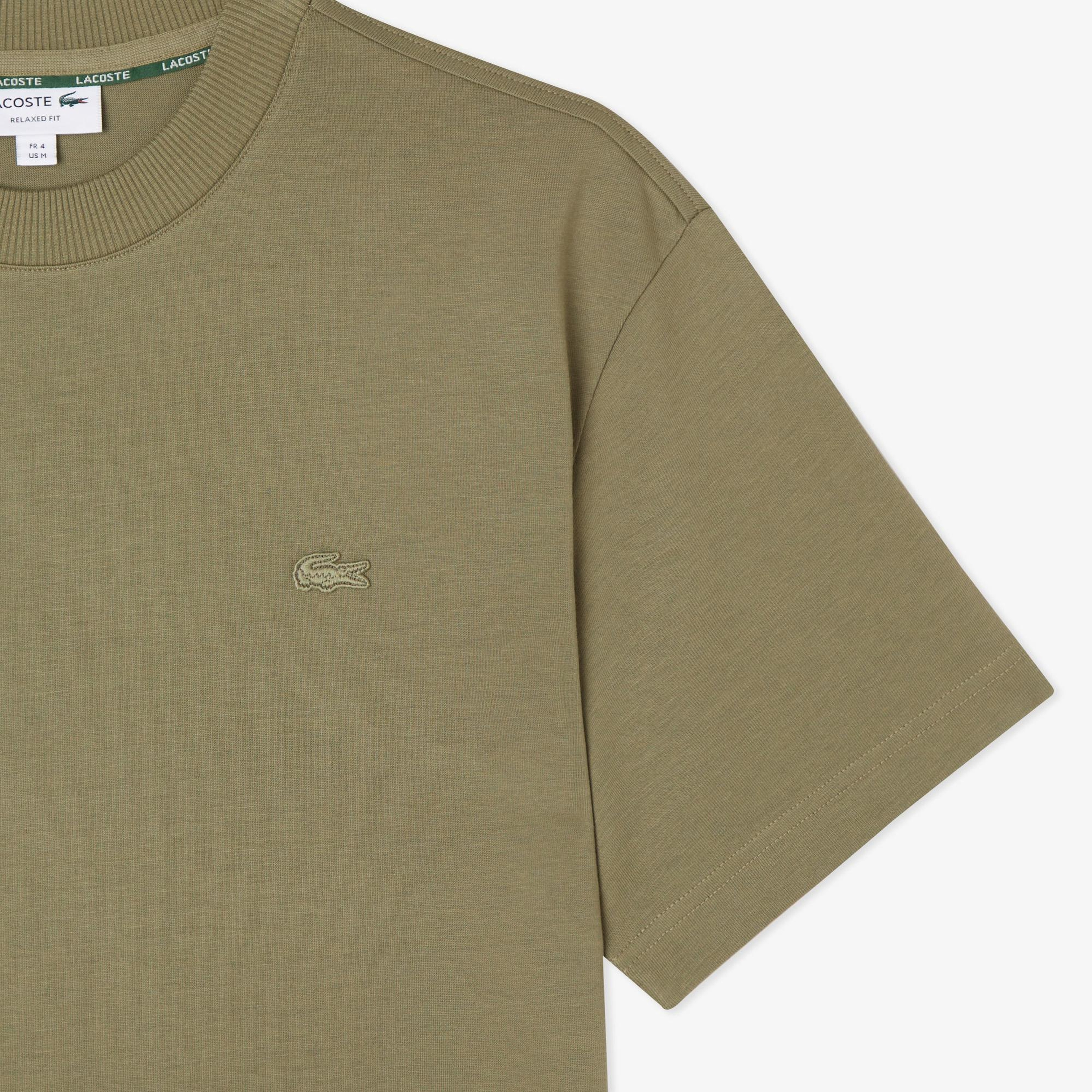 Lacoste Erkek Relaxed Fit Bisiklet Yaka Haki T-Shirt