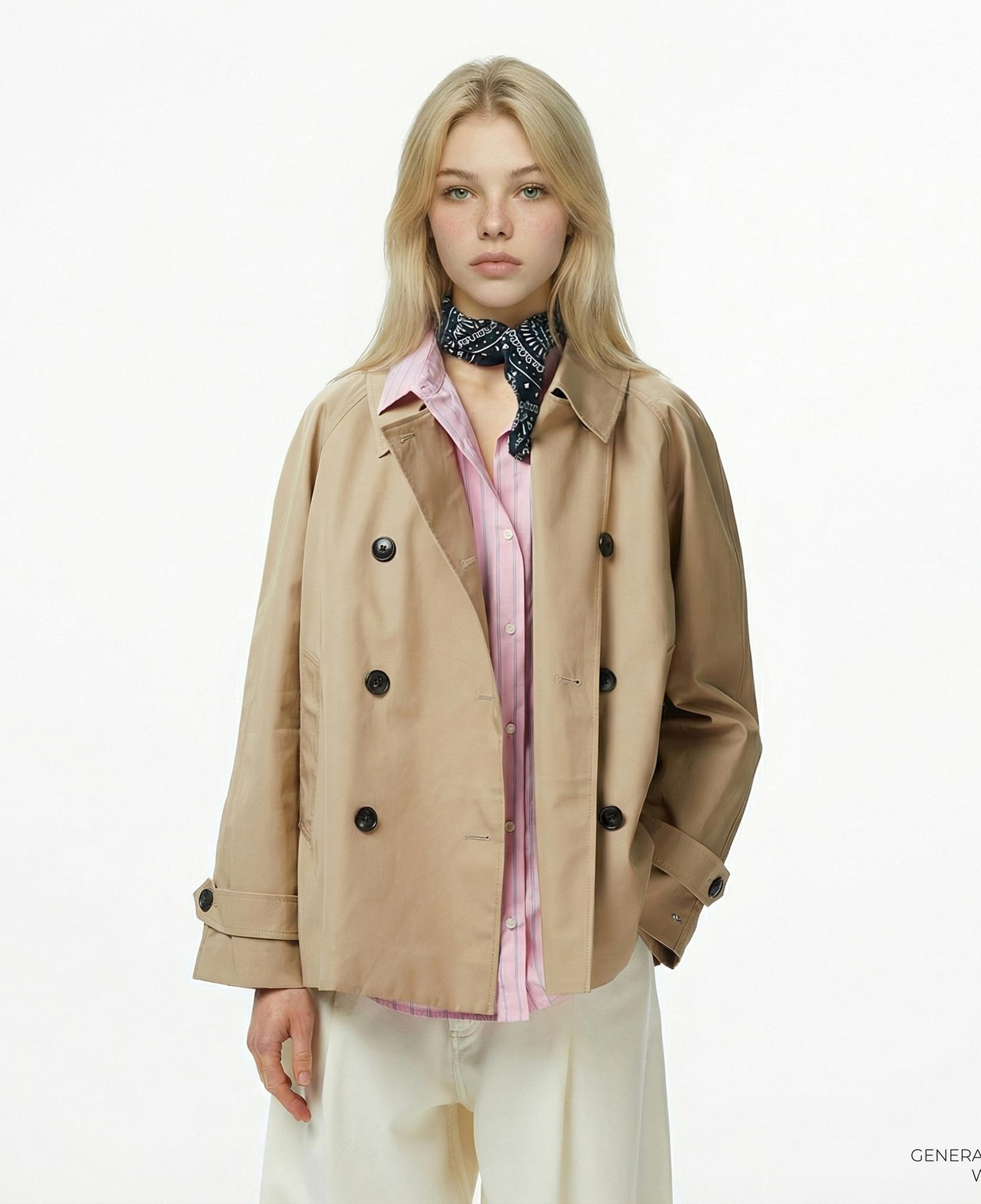 Tommy Hilfiger Cotton Kadın Trençkot Bej Trençkot