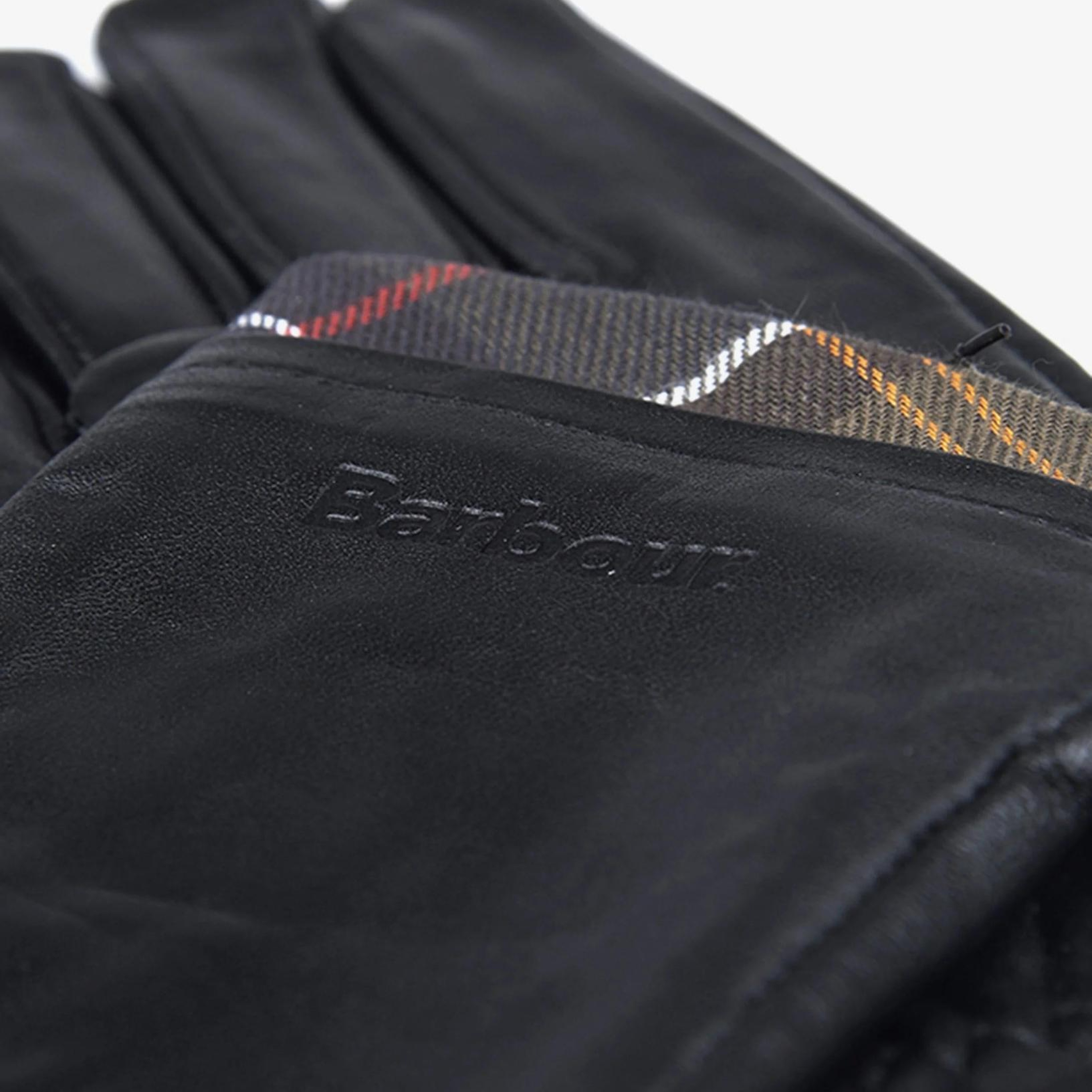 Barbour Tartan Trimmed Deri Eldiven
